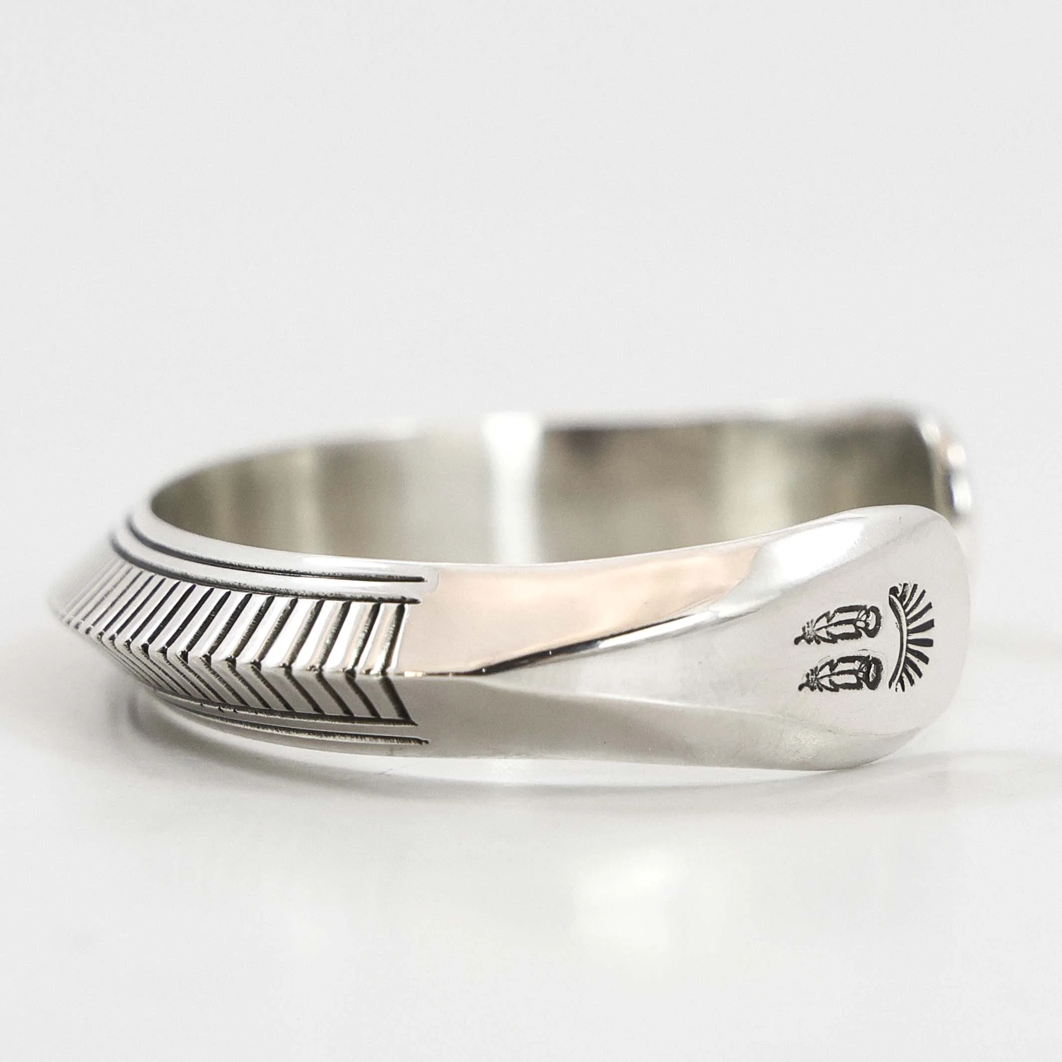 Stamped Silver Cuff - Image 2