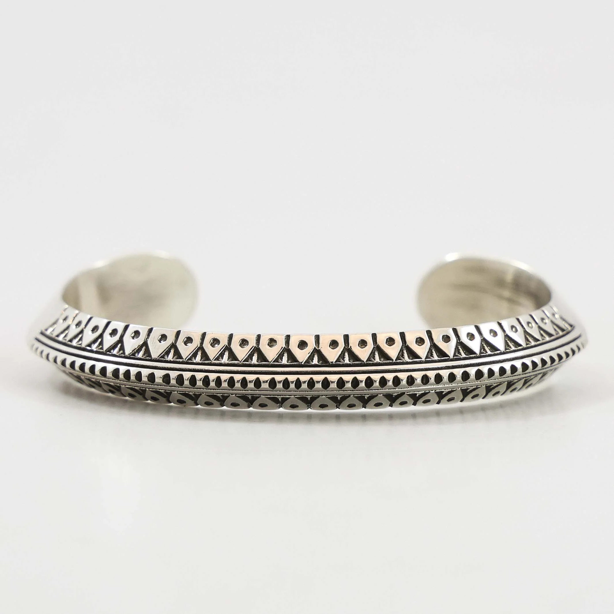 Stamped Silver Cuff