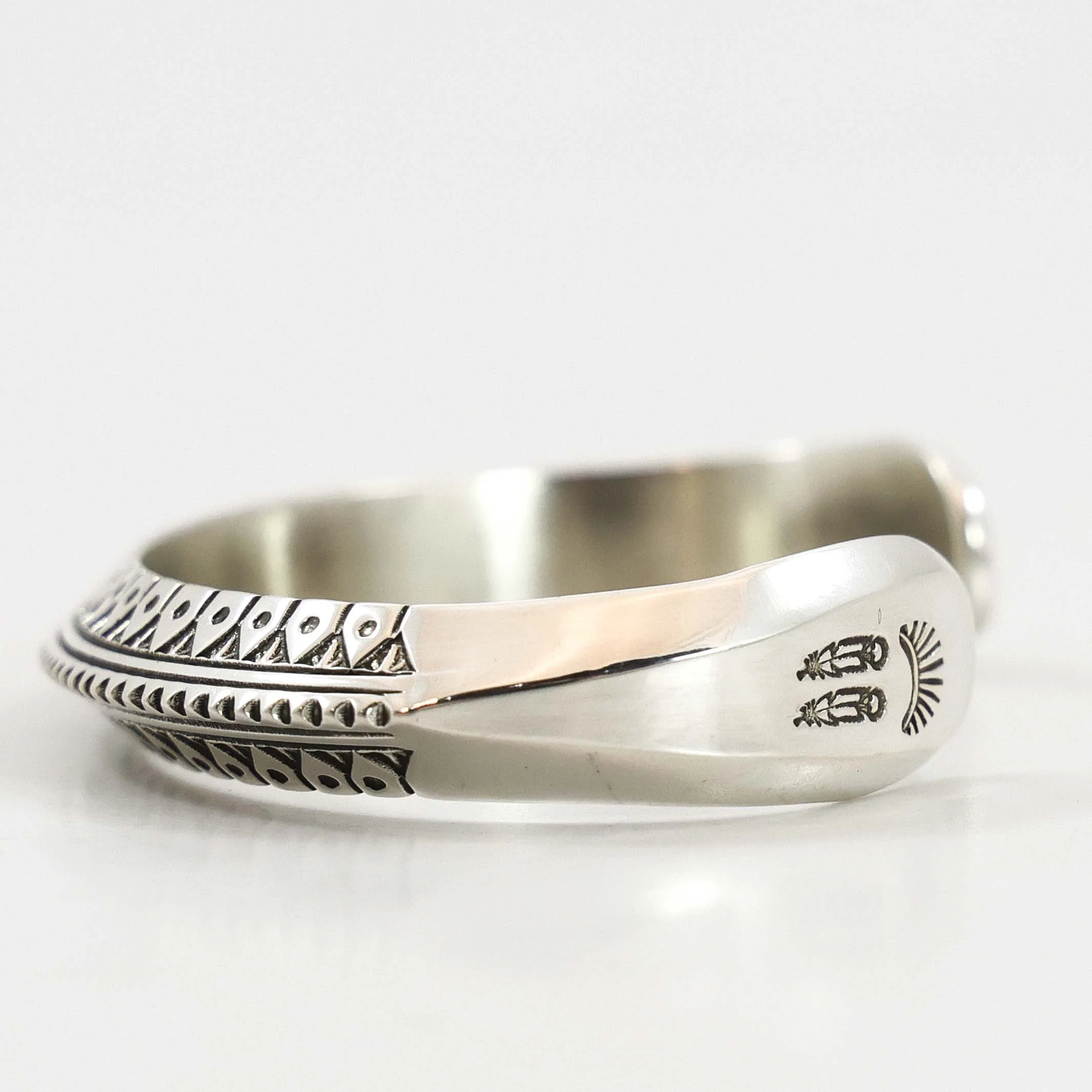 Stamped Silver Cuff - Image 2