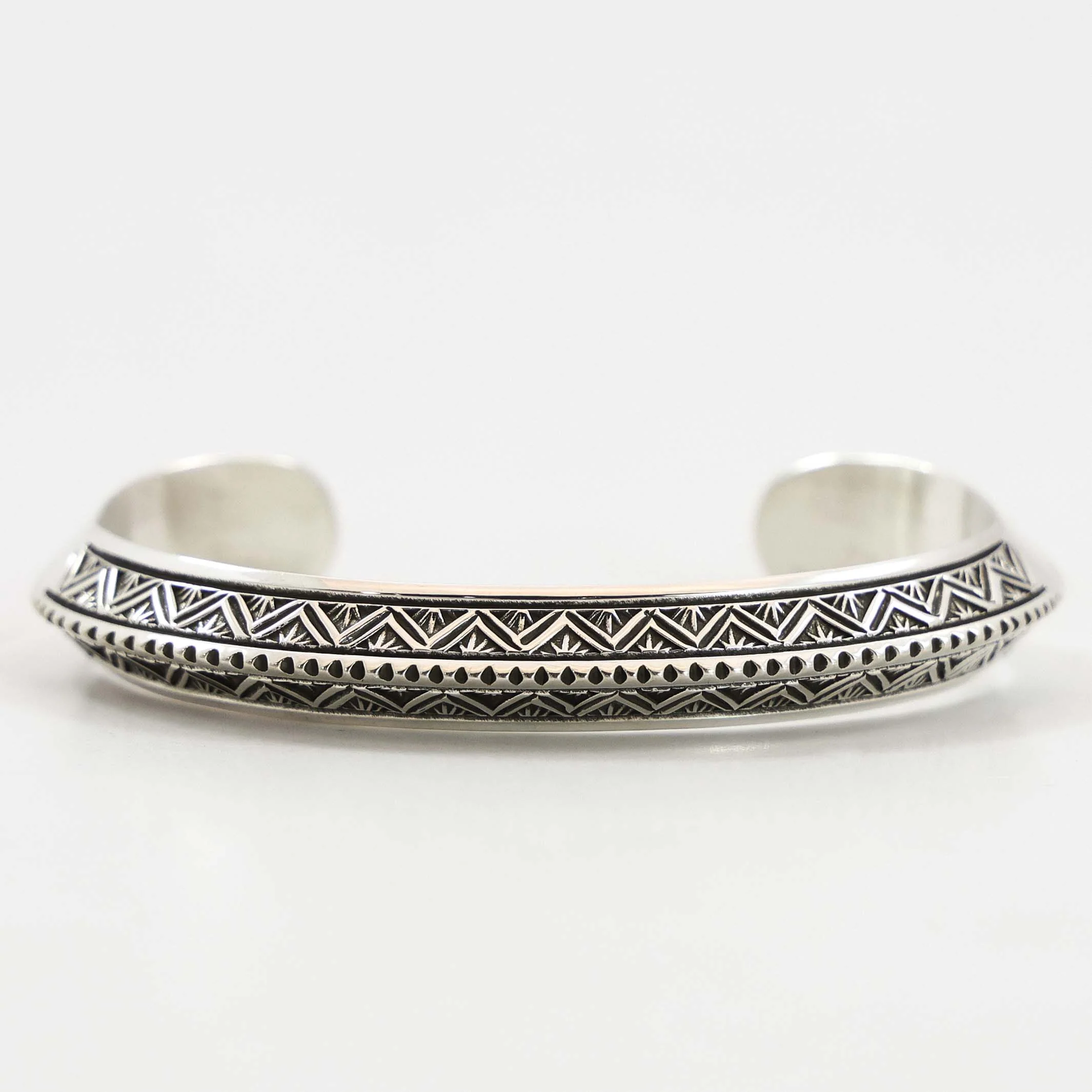 Stamped Silver Cuff