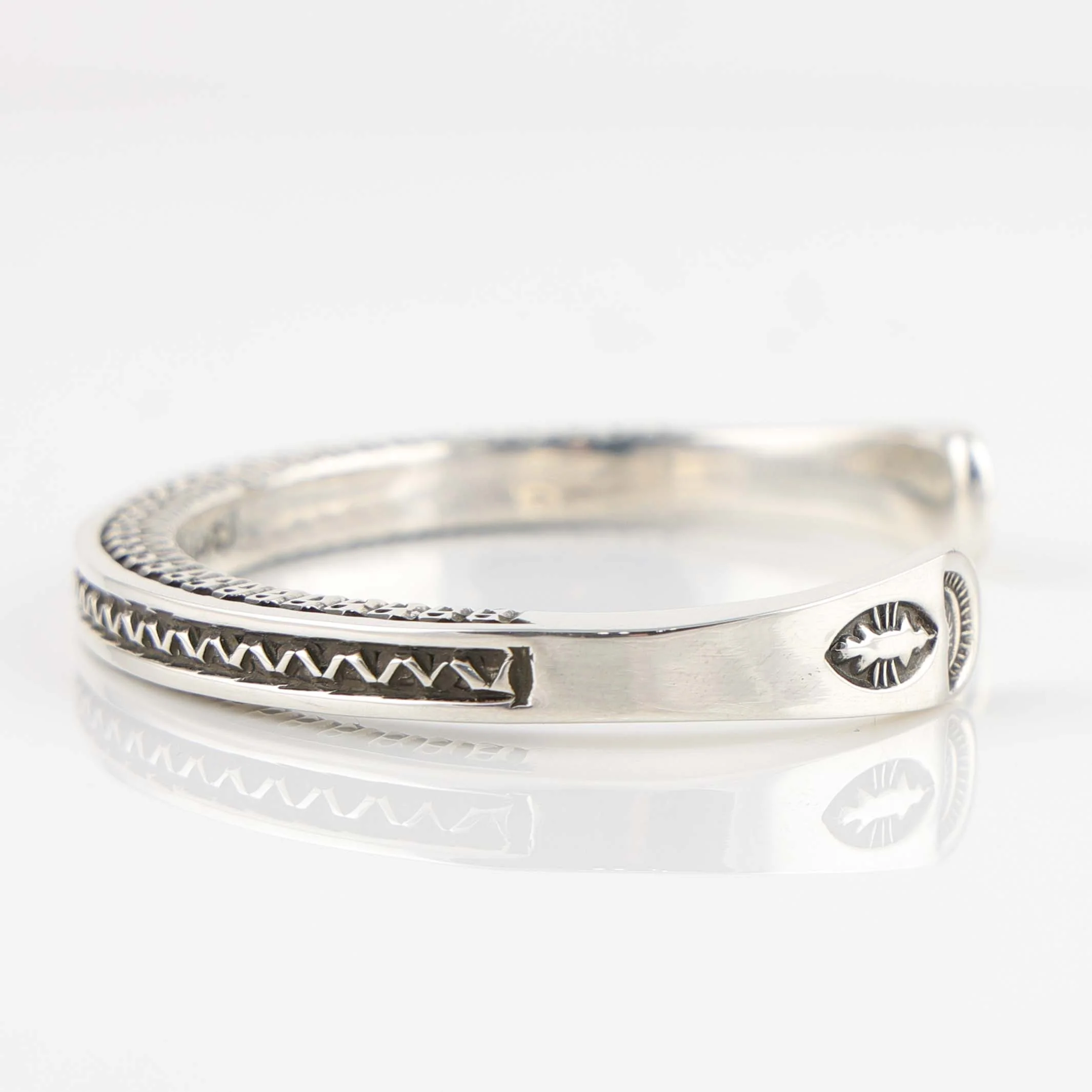 Stamped Silver Cuff - Image 2