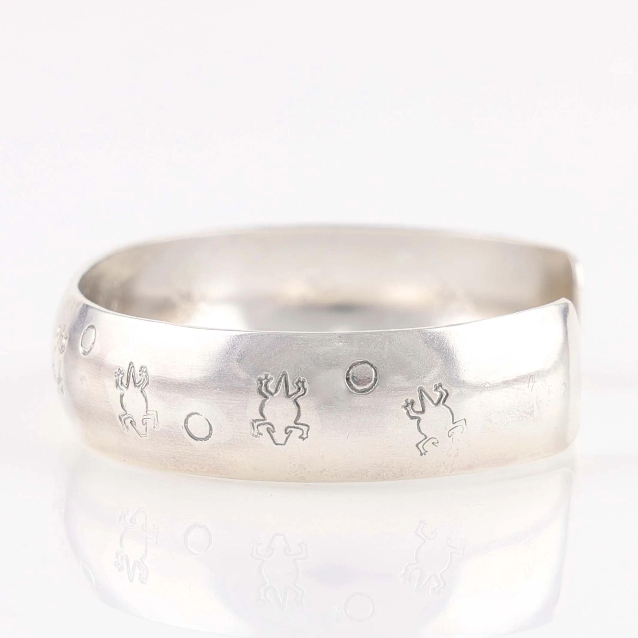 Stamped Silver Cuff - Image 2