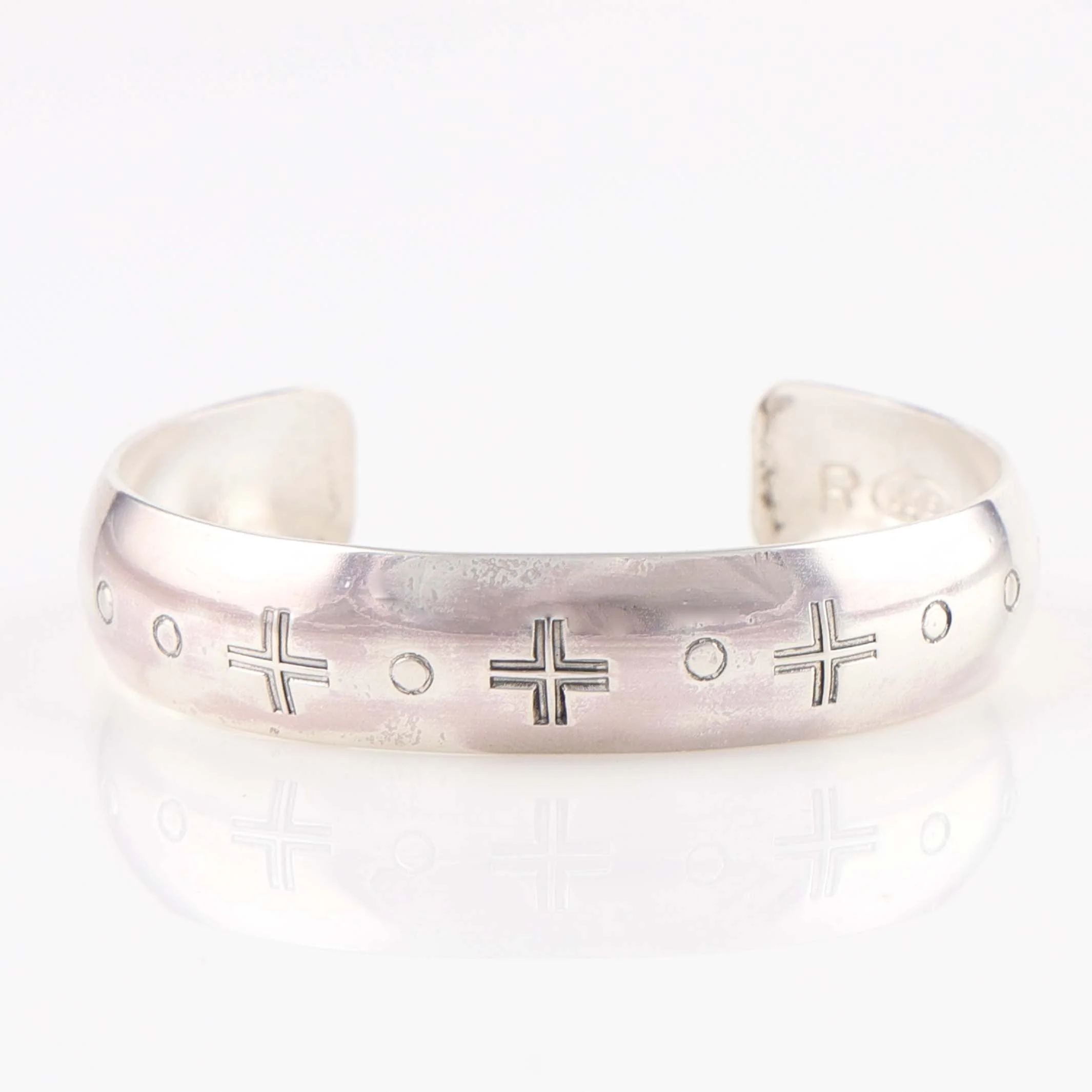 Stamped Silver Cuff