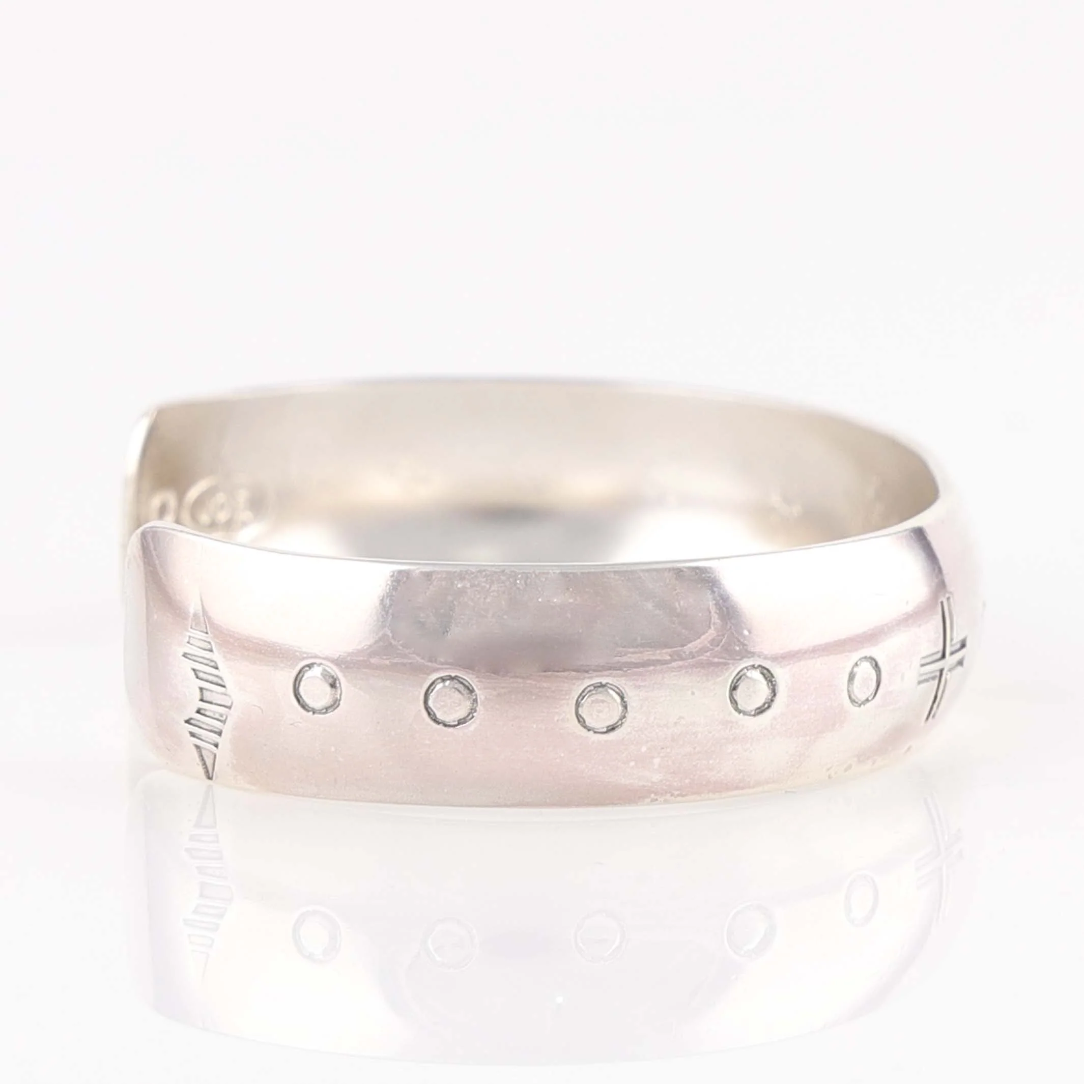 Stamped Silver Cuff - Image 3