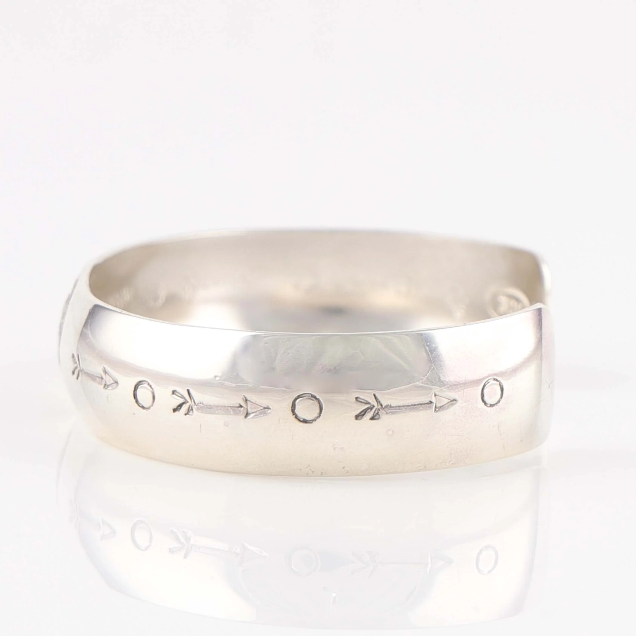 Stamped Silver Cuff - Image 2