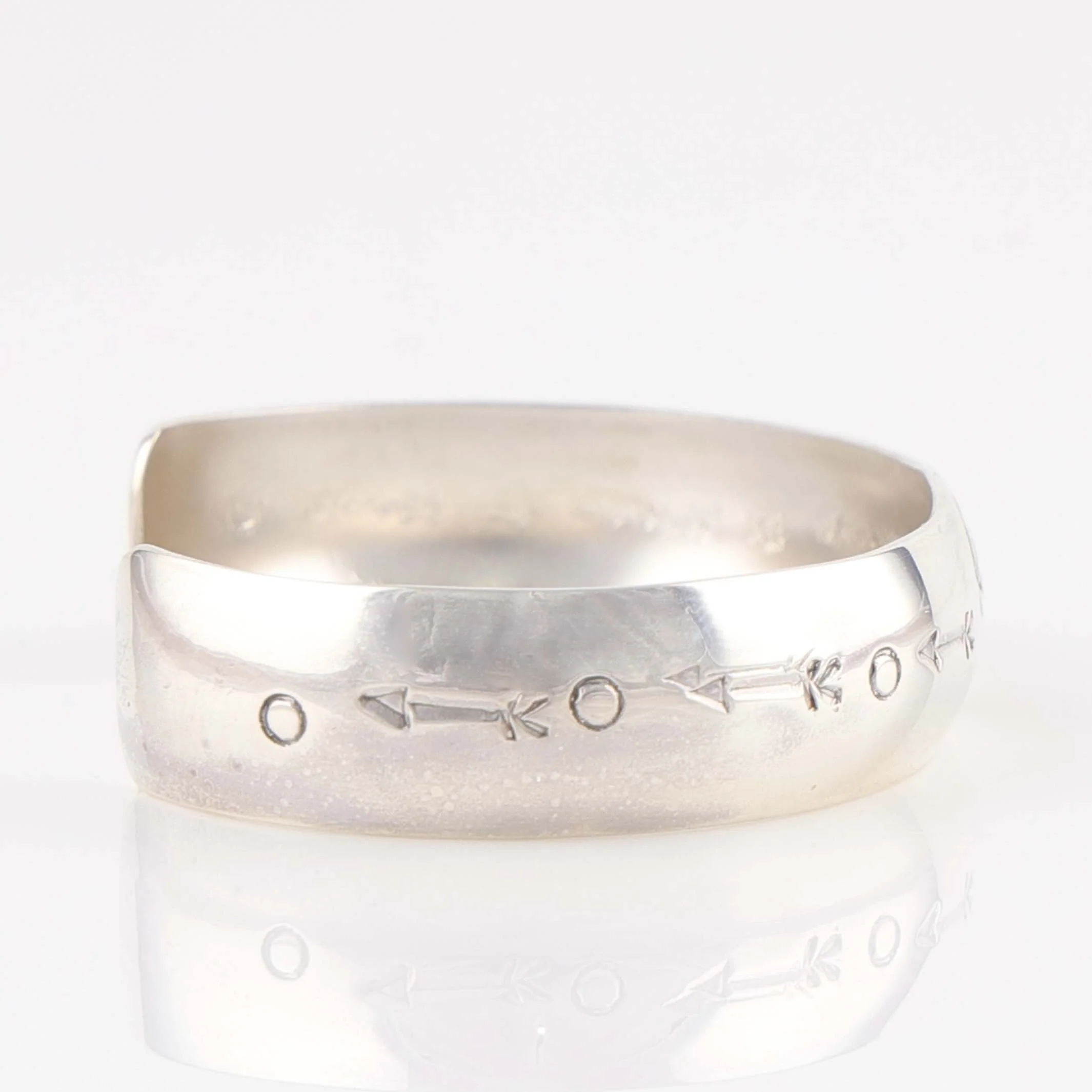 Stamped Silver Cuff - Image 3