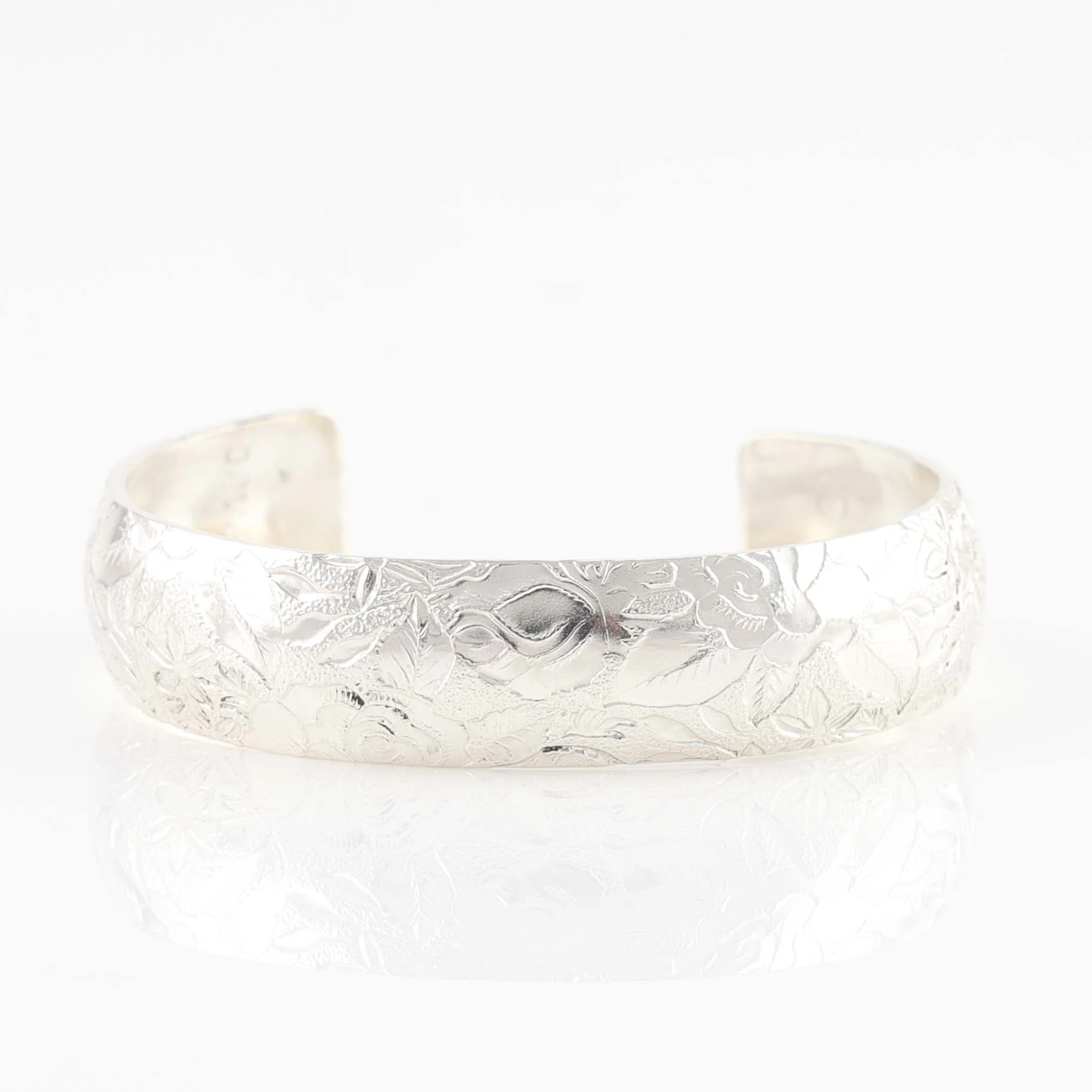 Stamped Silver Cuff