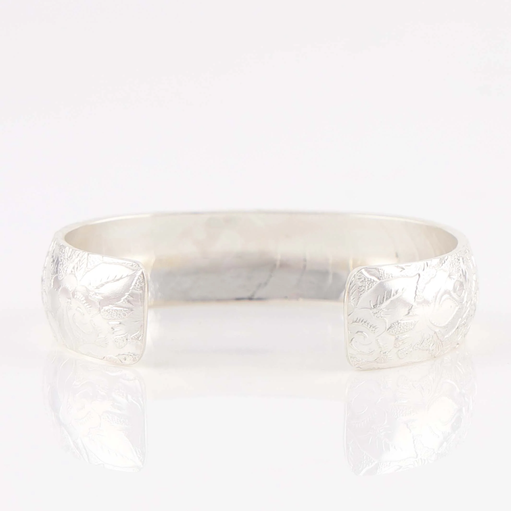 Stamped Silver Cuff - Image 4