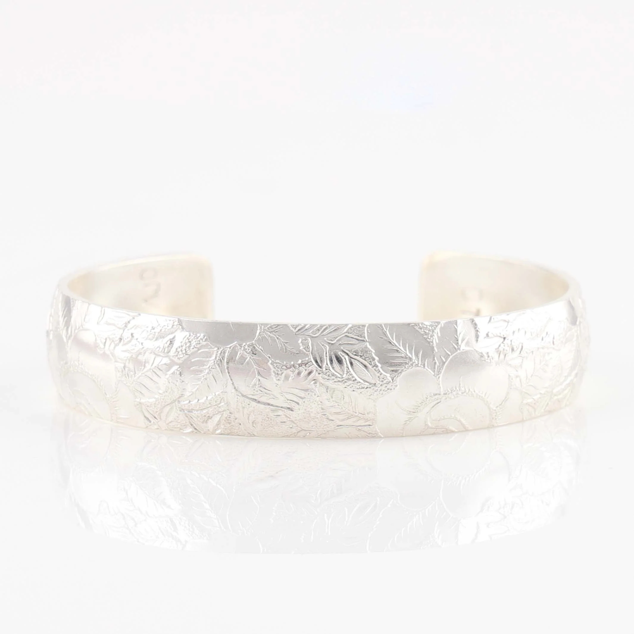 Stamped Silver Cuff