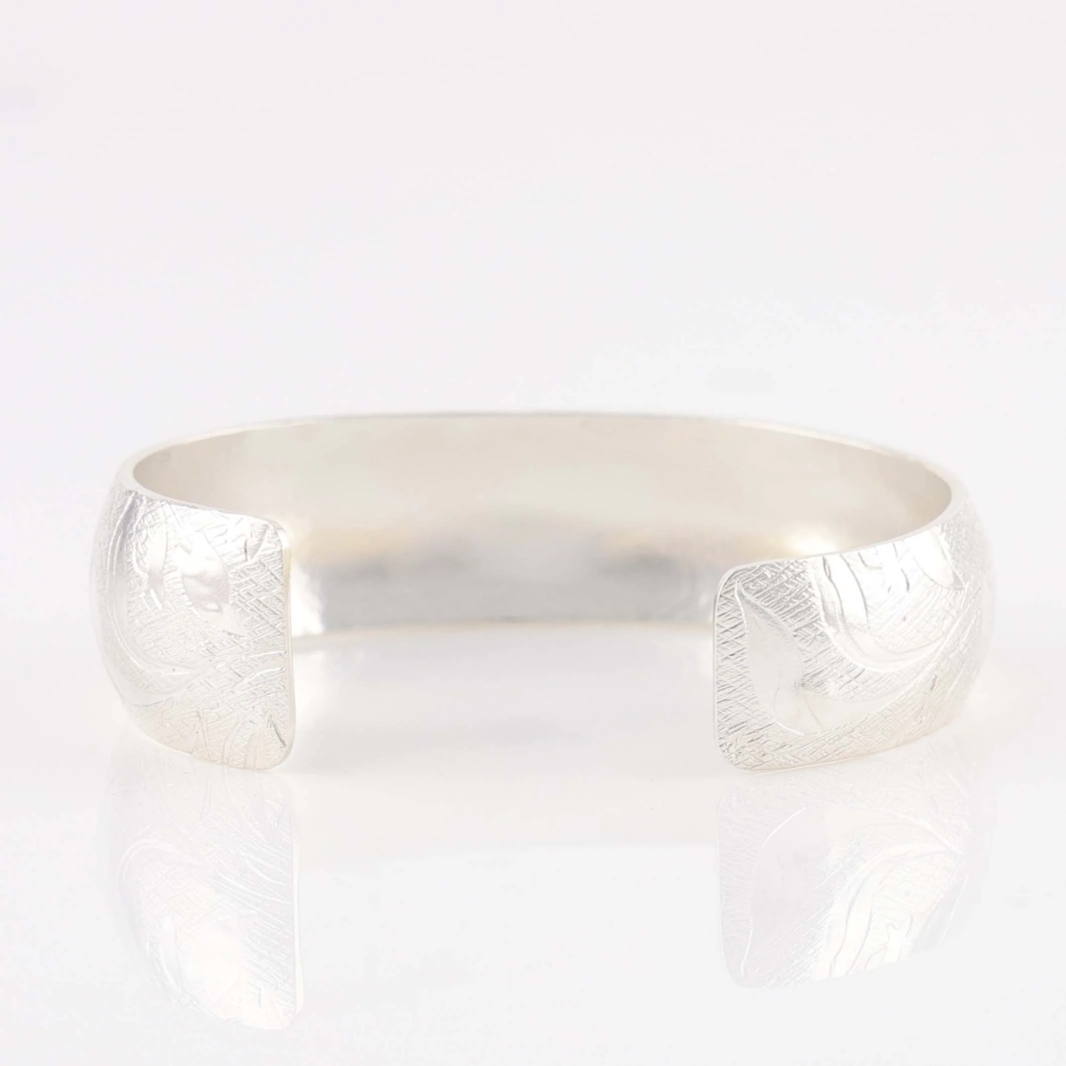 Stamped Silver Cuff - Image 4