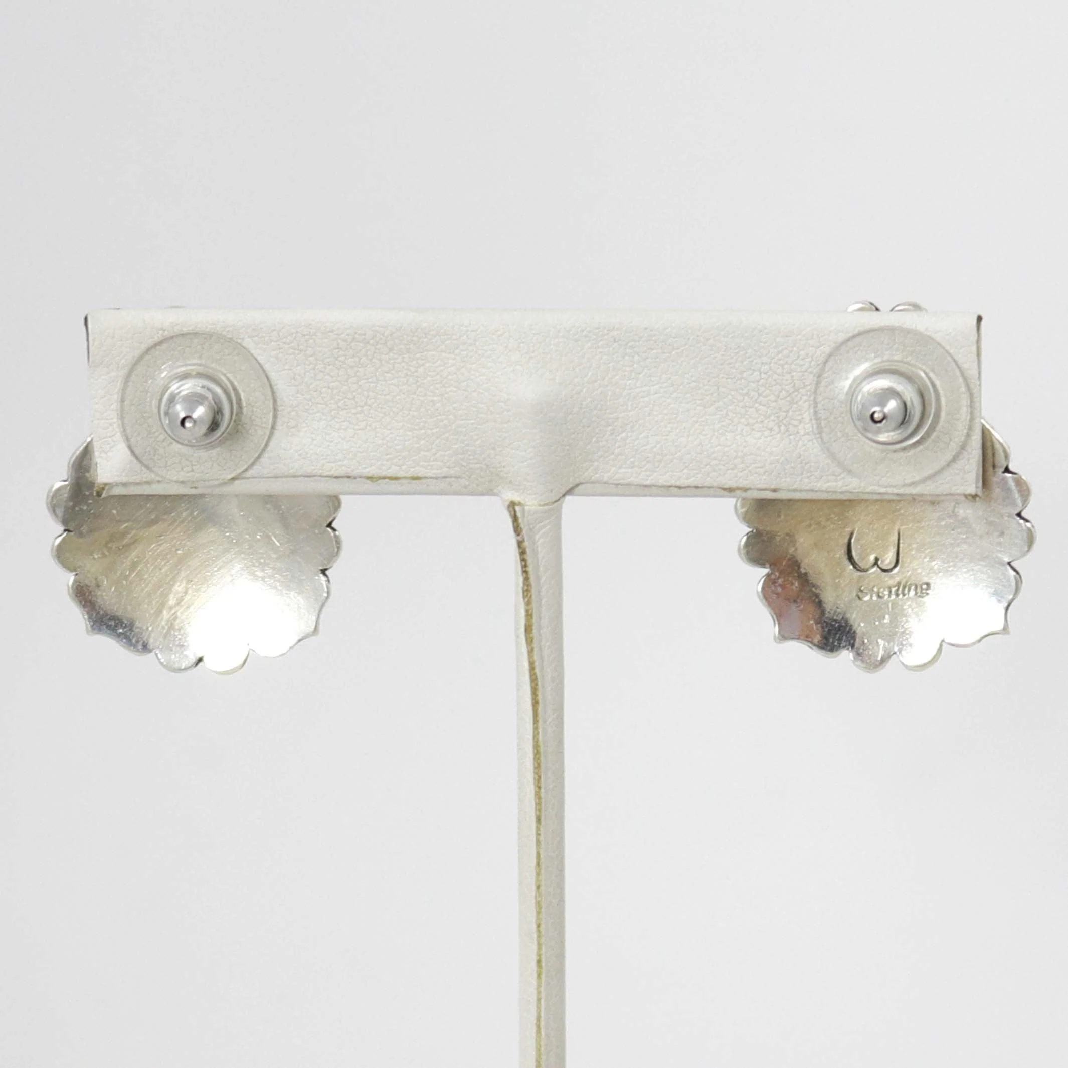 Stamped Silver Earrings - Image 2