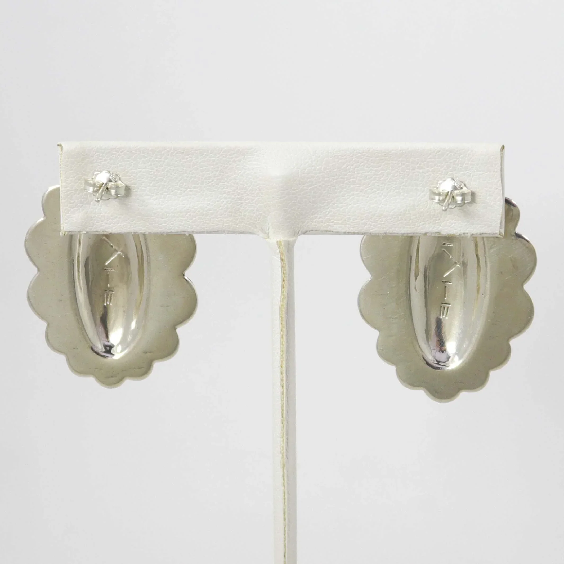Stamped Silver Earrings - Image 2
