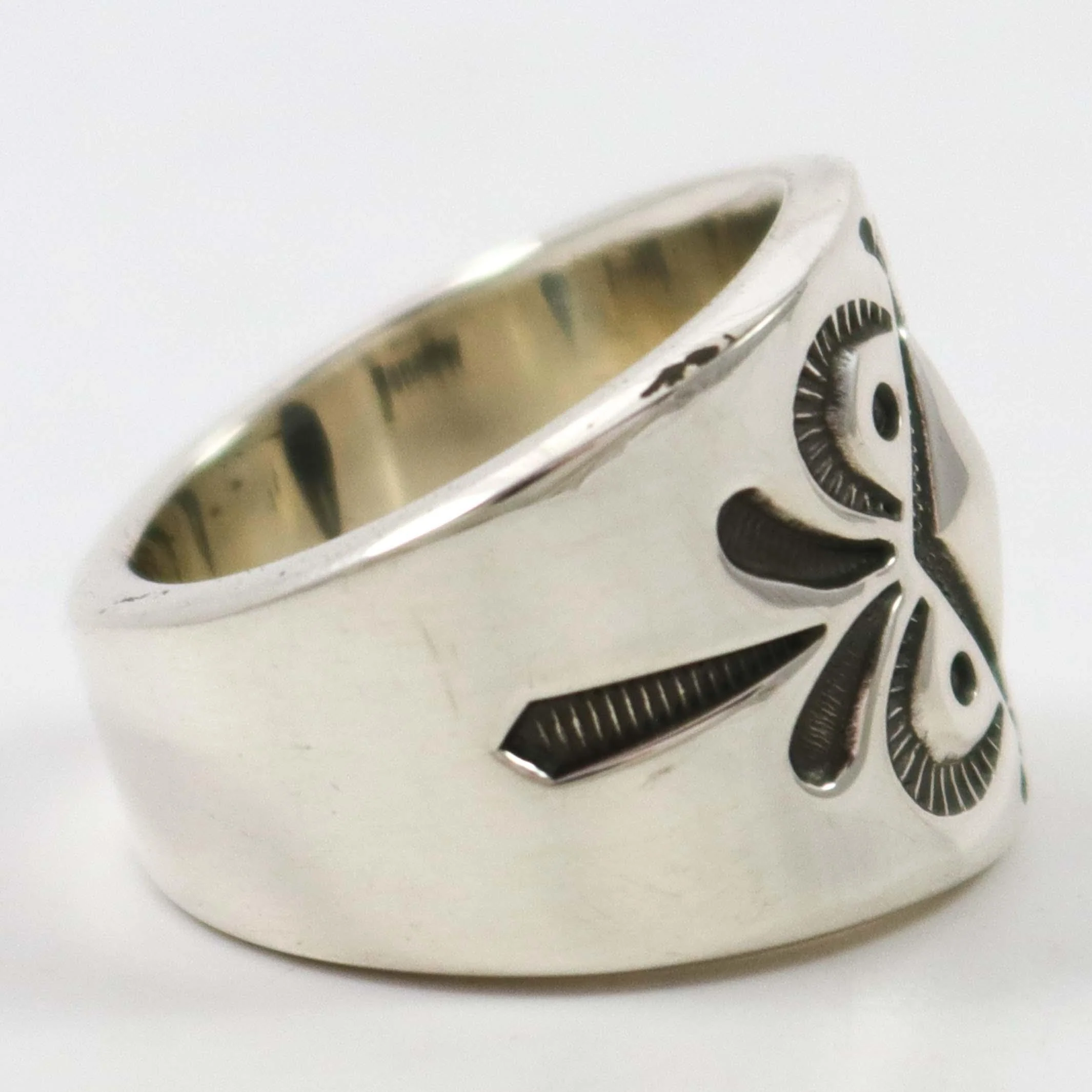 Stamped Silver Ring - Image 3