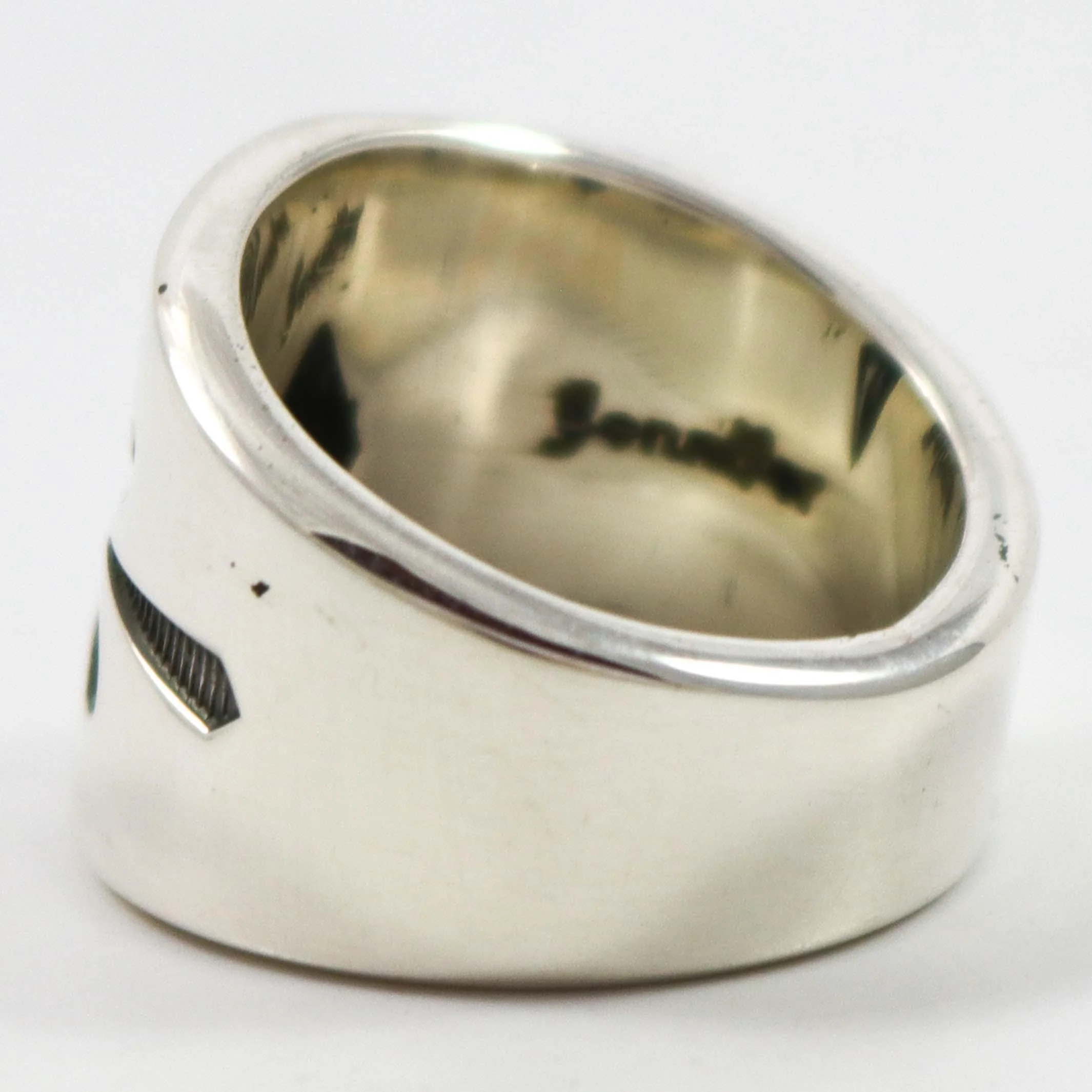 Stamped Silver Ring - Image 4