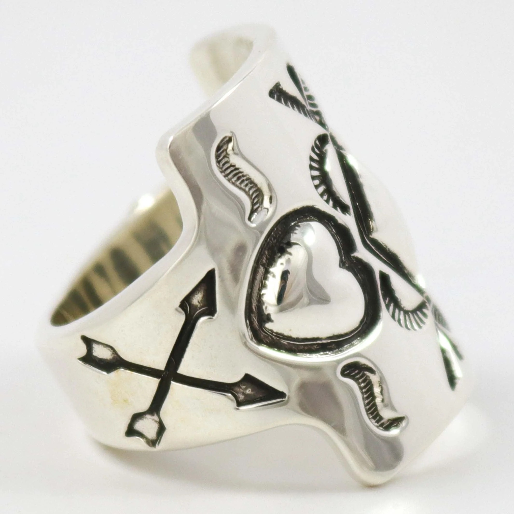 Stamped Silver Ring - Image 3