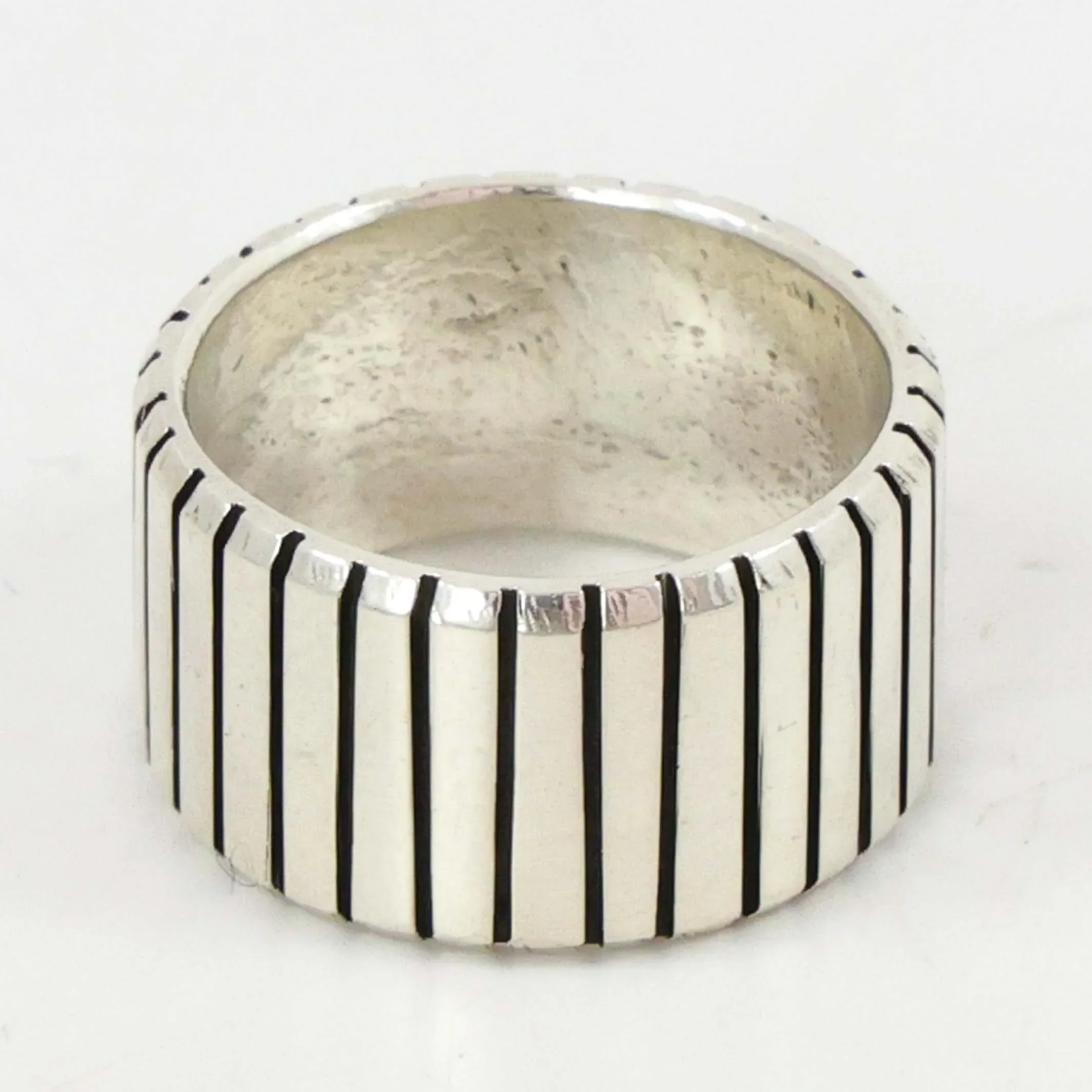 Stamped Silver Ring - Image 3
