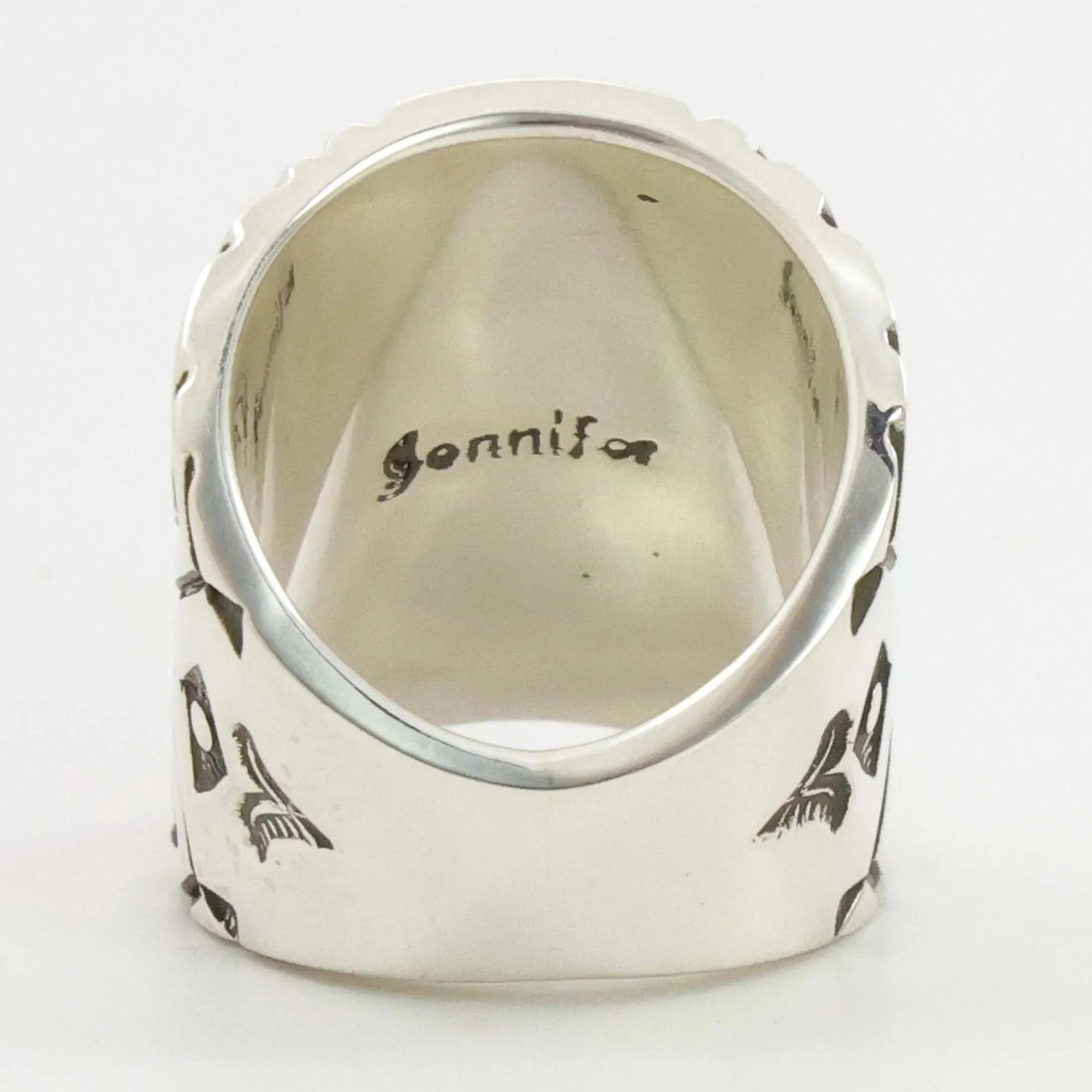Stamped Silver Ring - Image 3