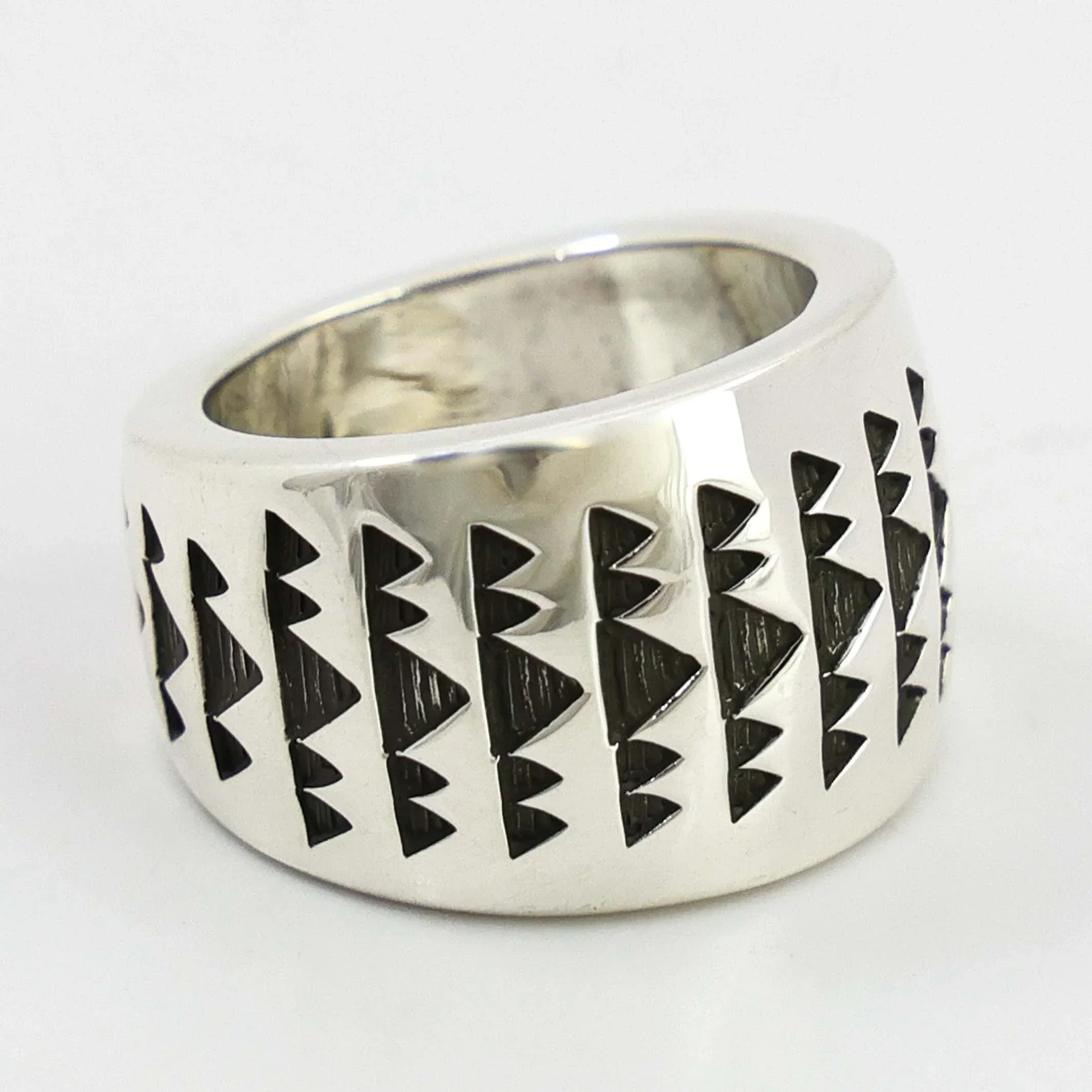 Stamped Silver Ring - Image 2