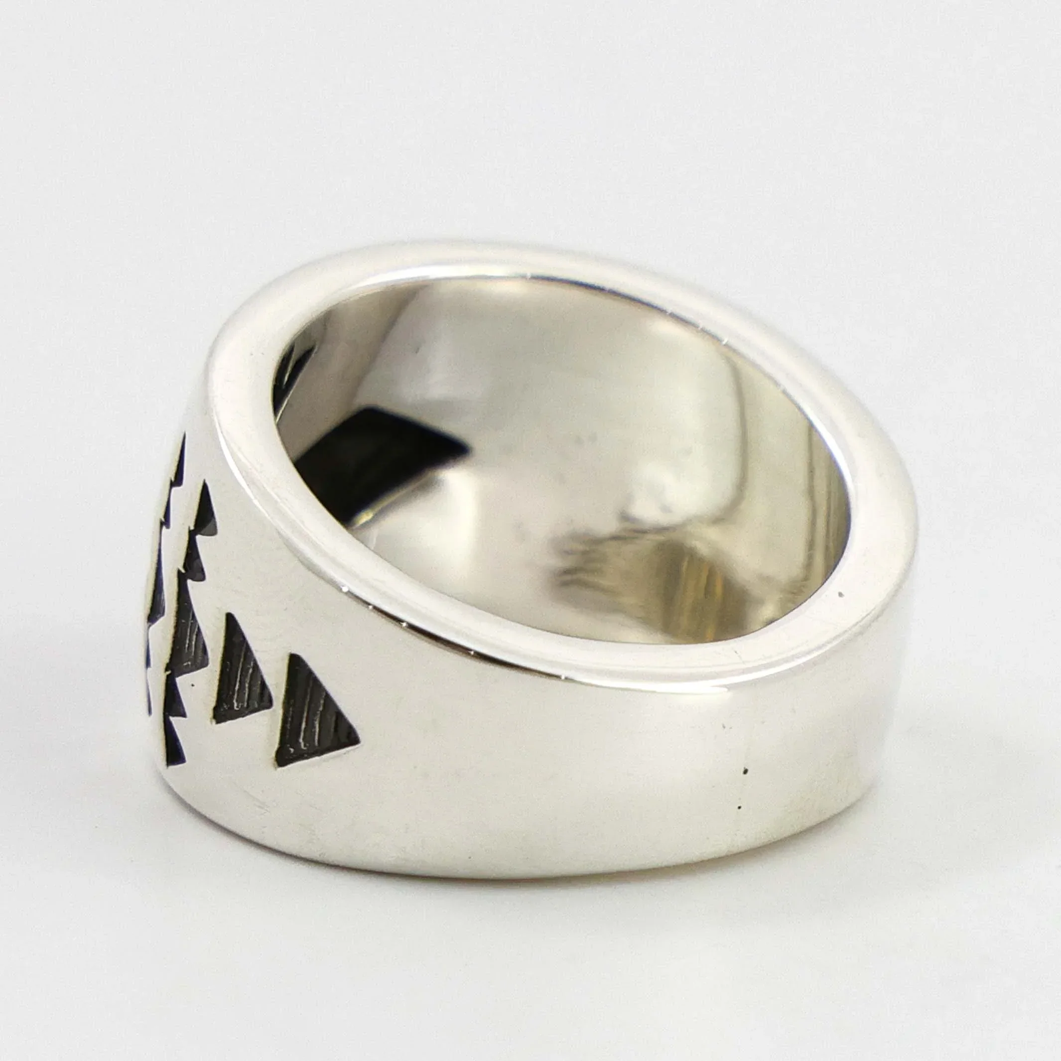 Stamped Silver Ring - Image 3