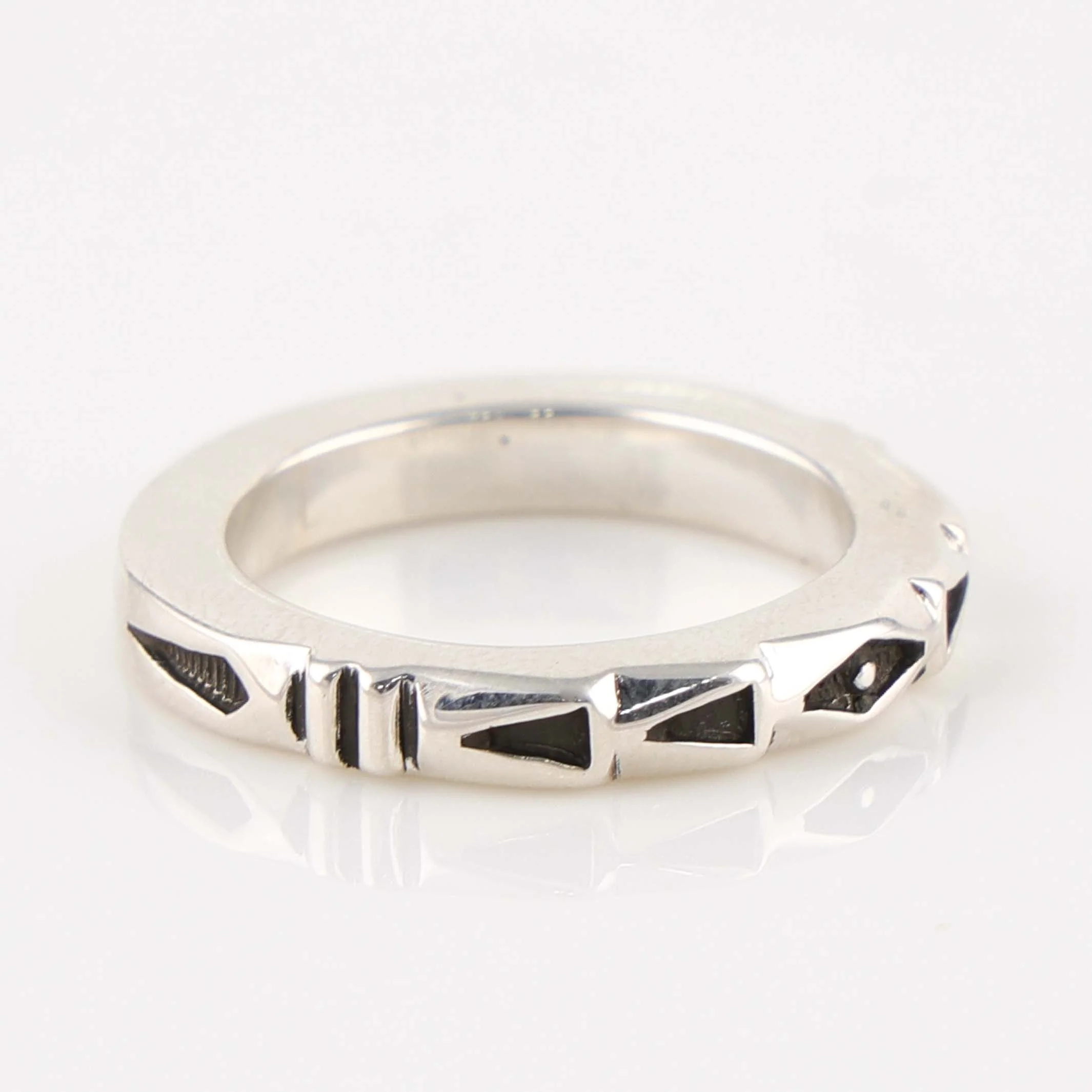 Stamped Silver Ring - Image 2