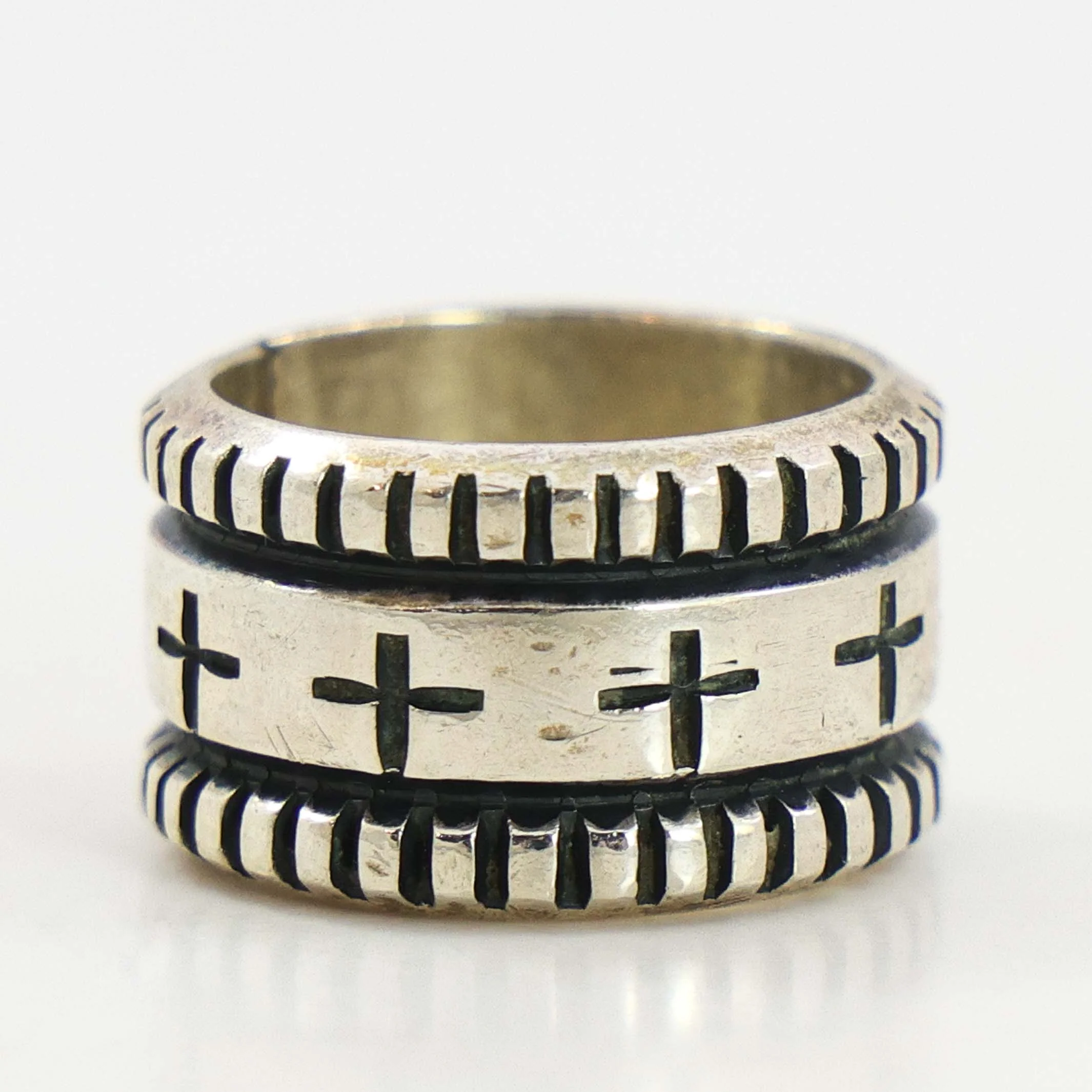 Stamped Silver Ring - Image 2