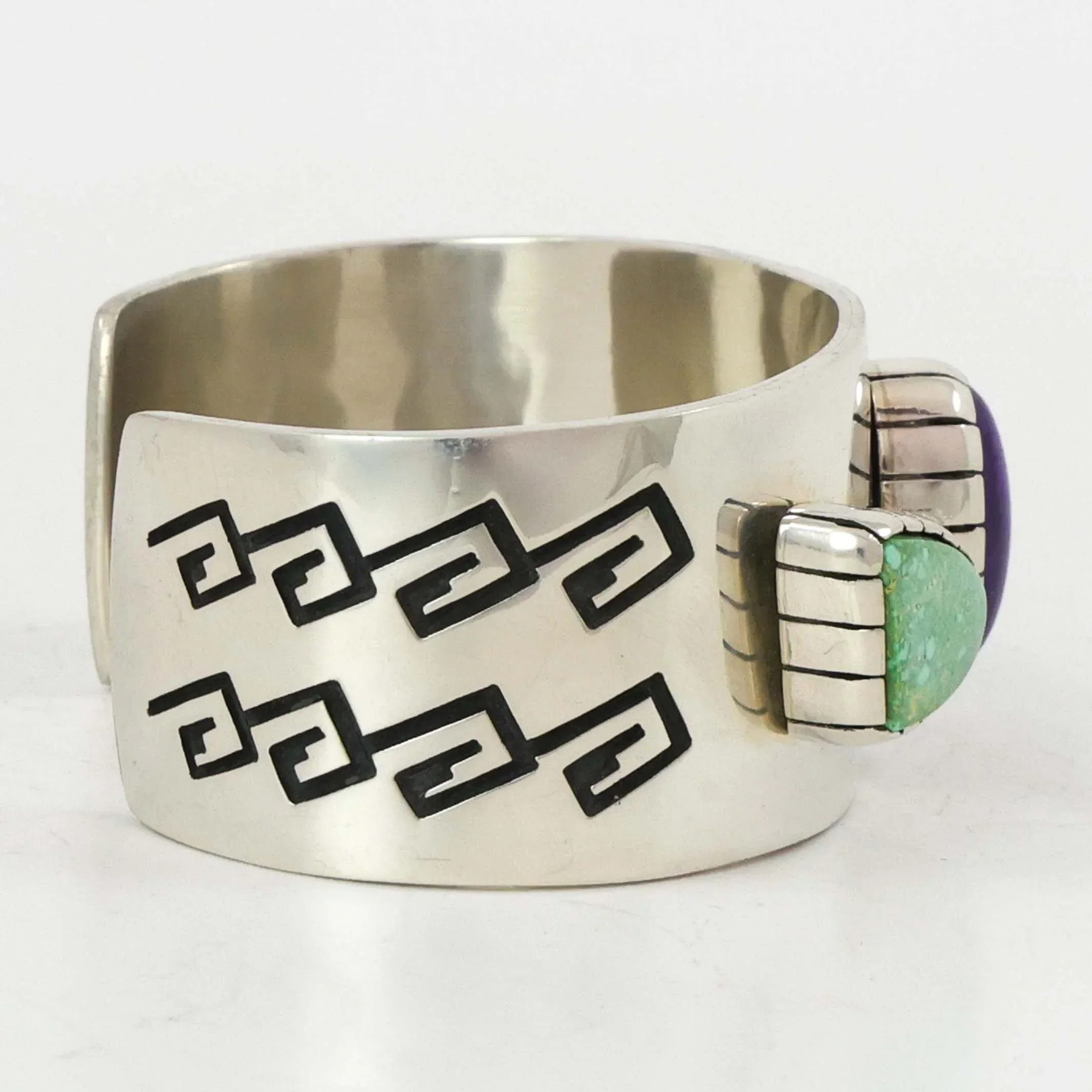 Sugilite and Turquoise Cuff - Image 4