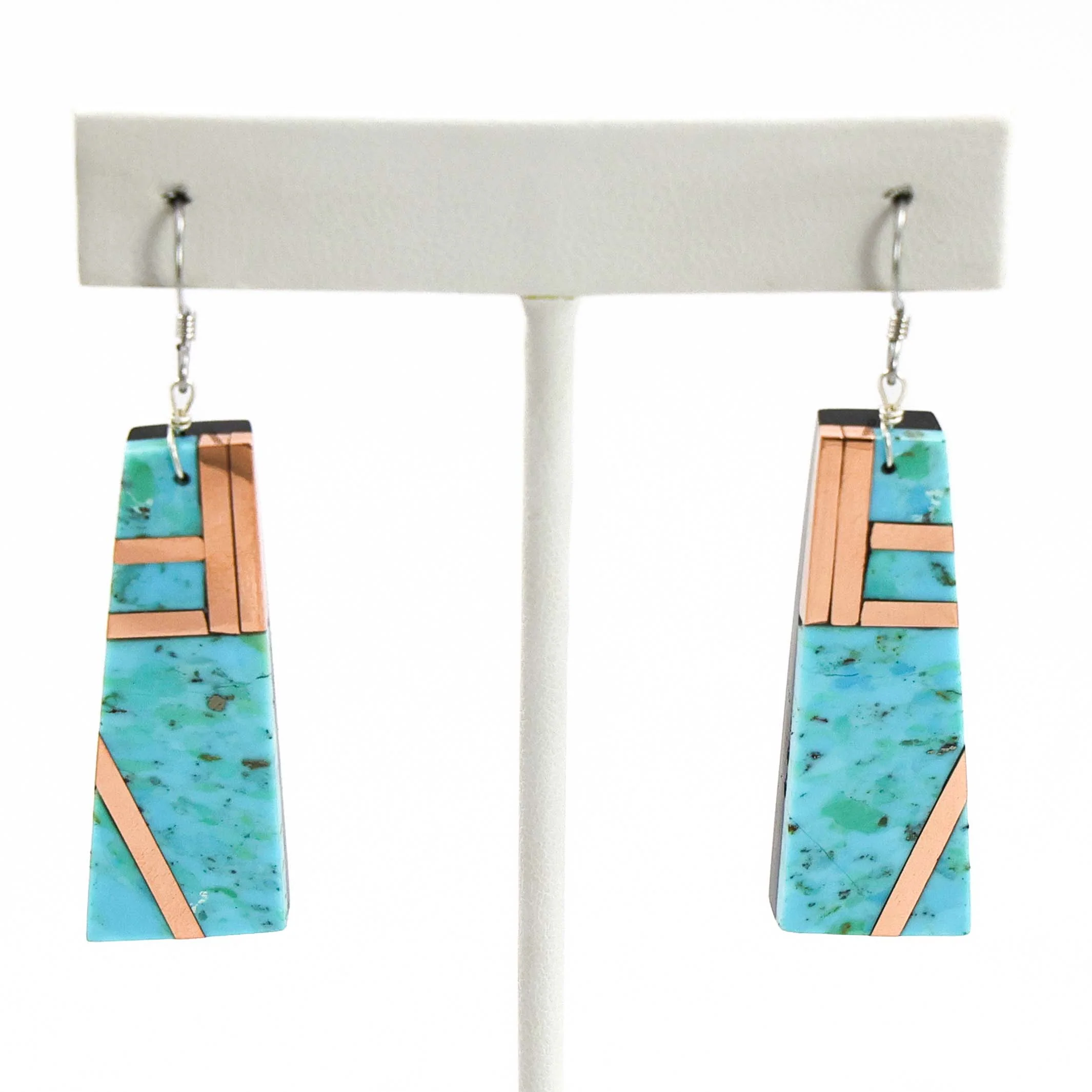 Turquoise and Copper Earrings