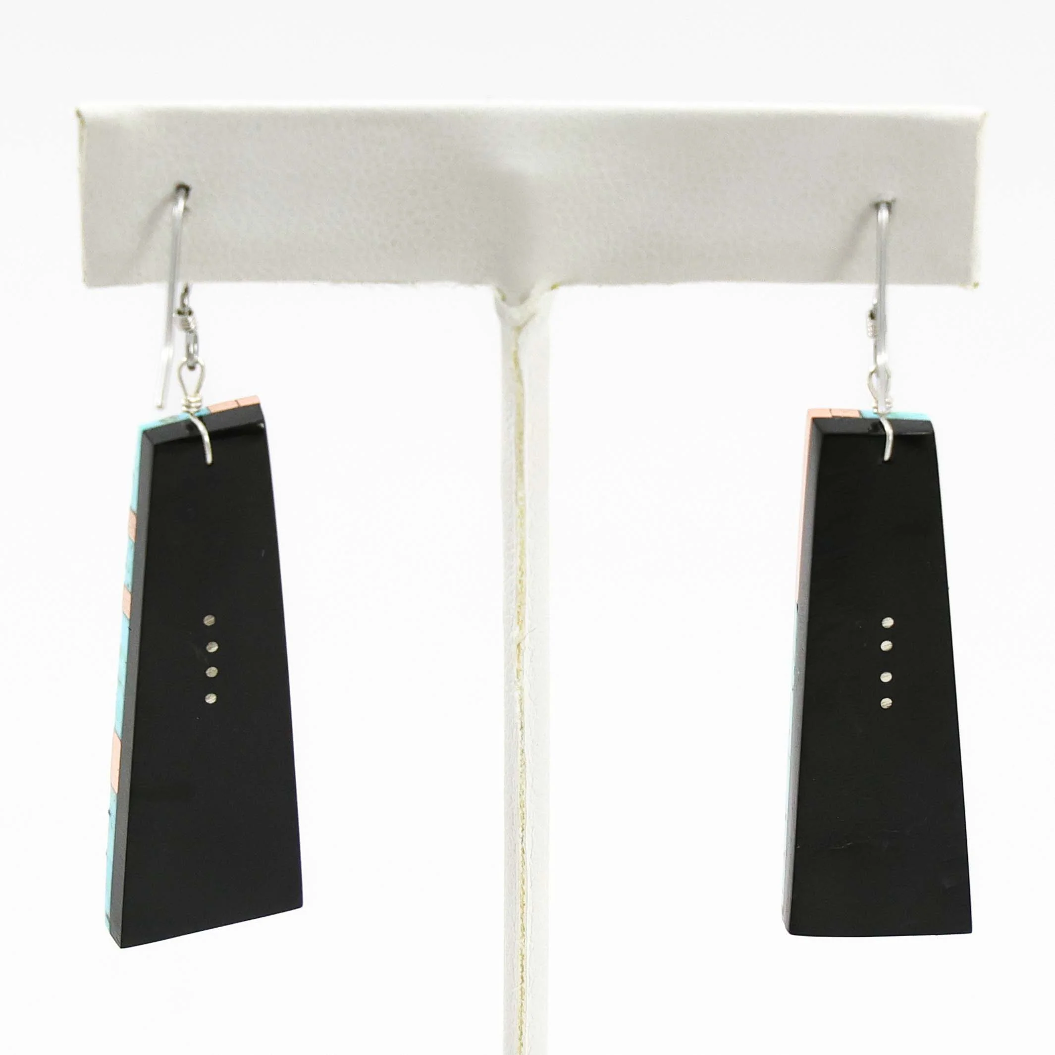 Turquoise and Copper Earrings - Image 2
