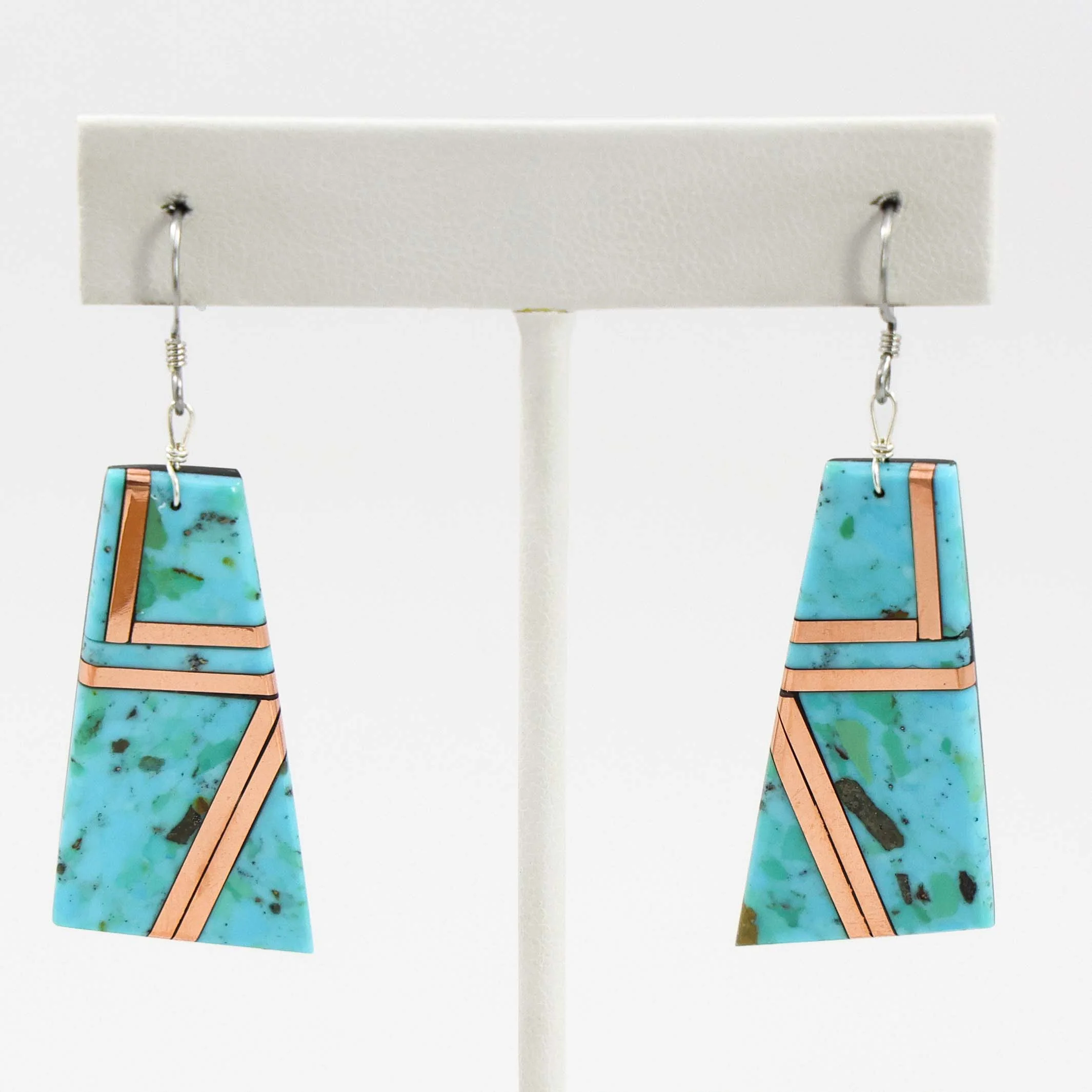 Turquoise and Copper Earrings