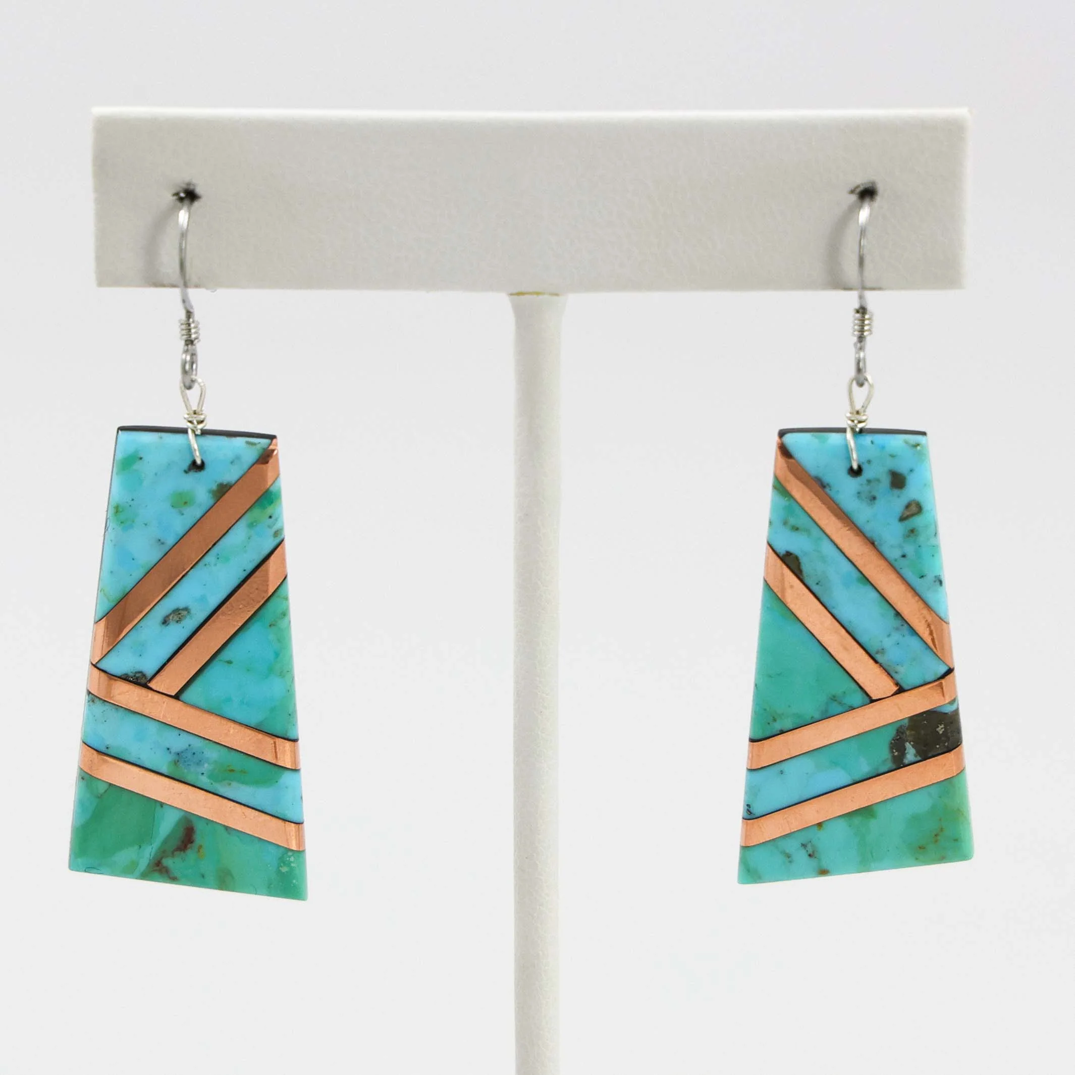 Turquoise and Copper Earrings