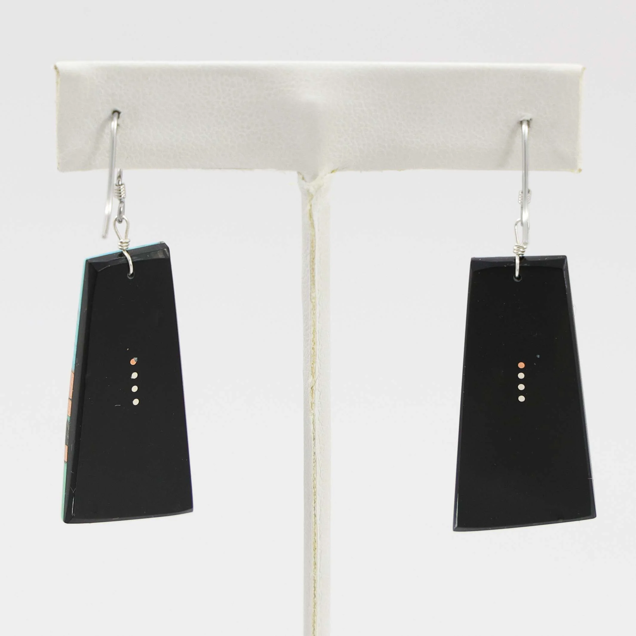 Turquoise and Copper Earrings - Image 2