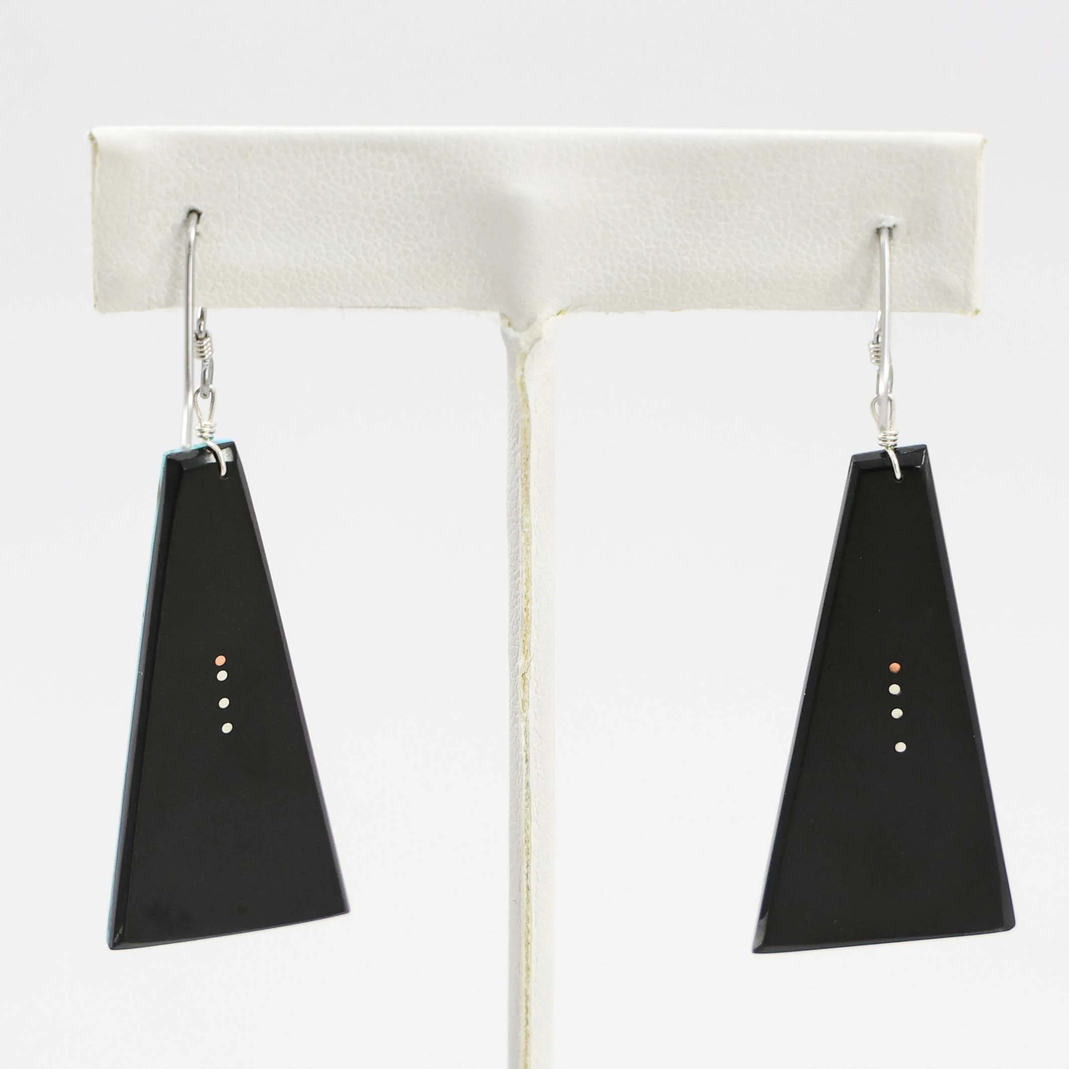 Turquoise and Copper Earrings - Image 2
