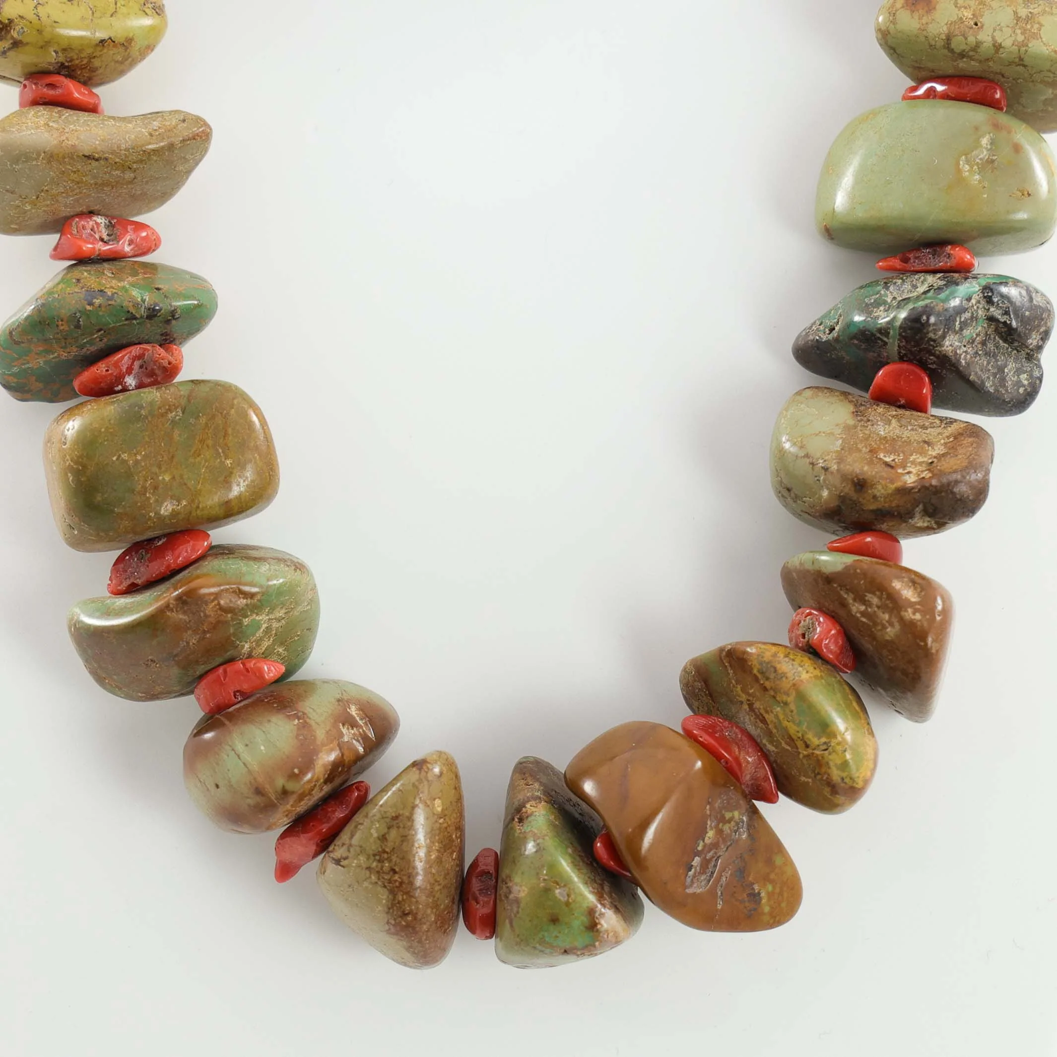 Turquoise and Coral Necklace - Image 2