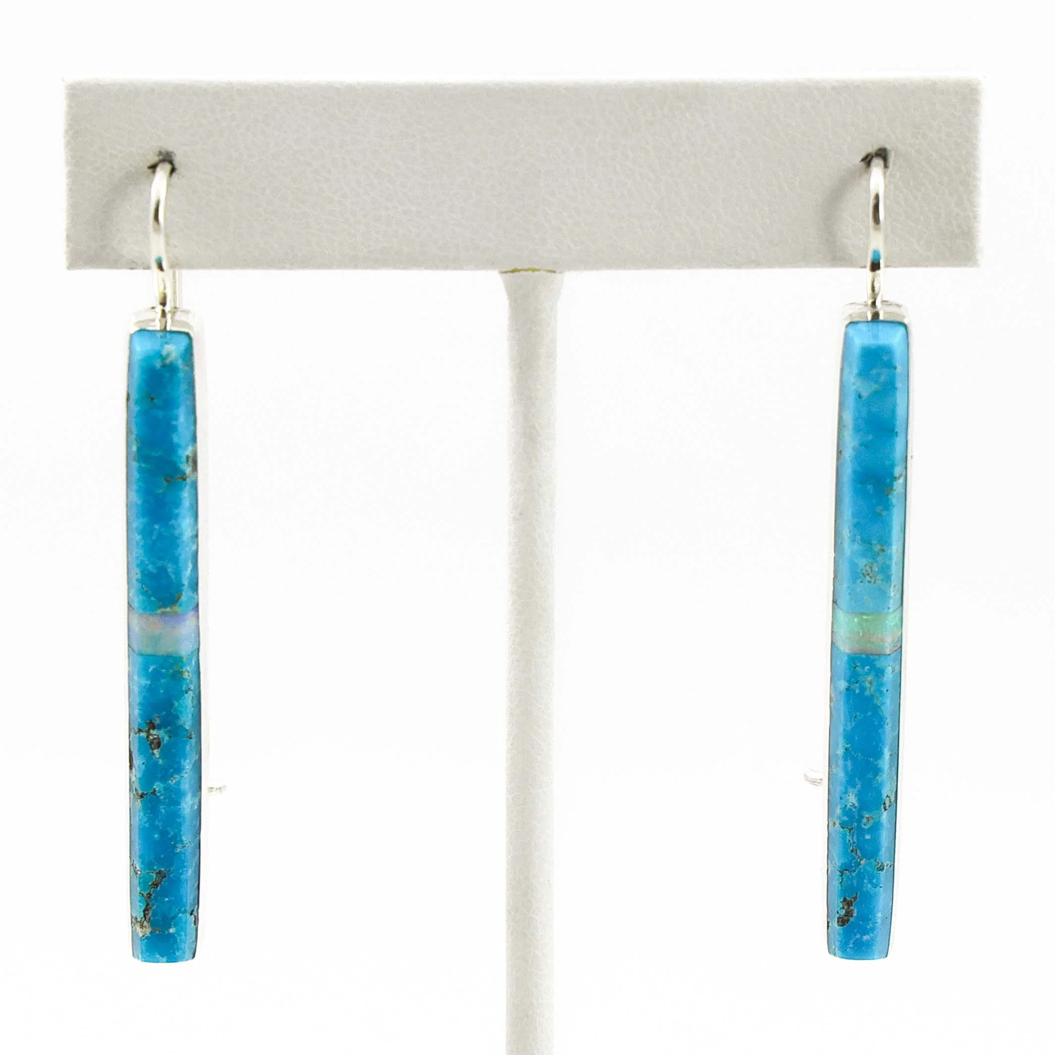 Turquoise and Opal Earrings
