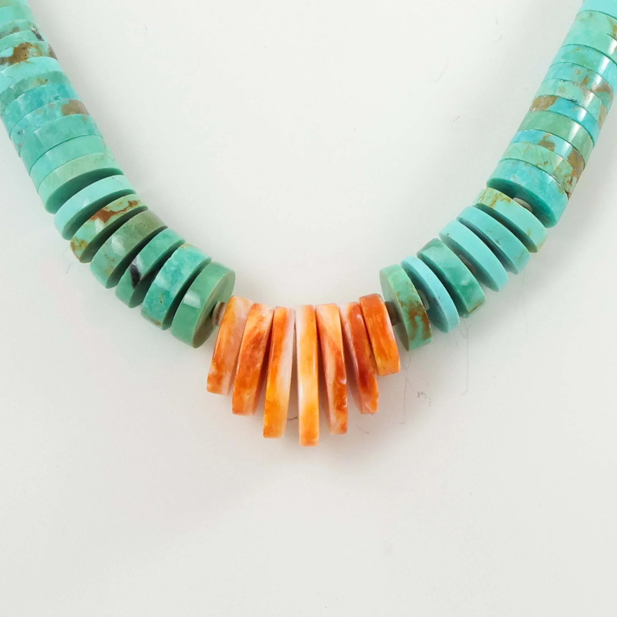 Turquoise and Spiny Oyster Necklace - Image 2