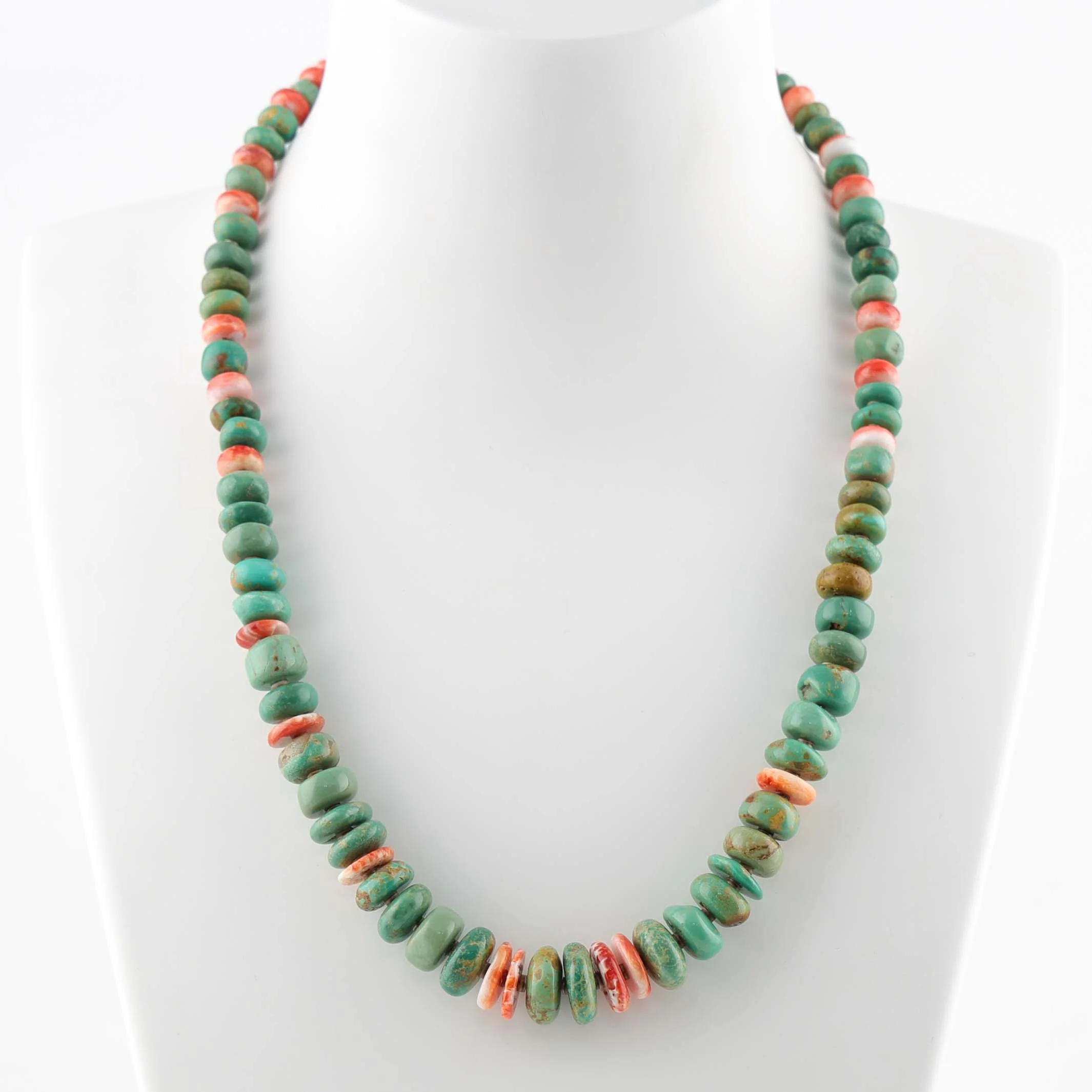 Turquoise and Spiny Oyster Necklace