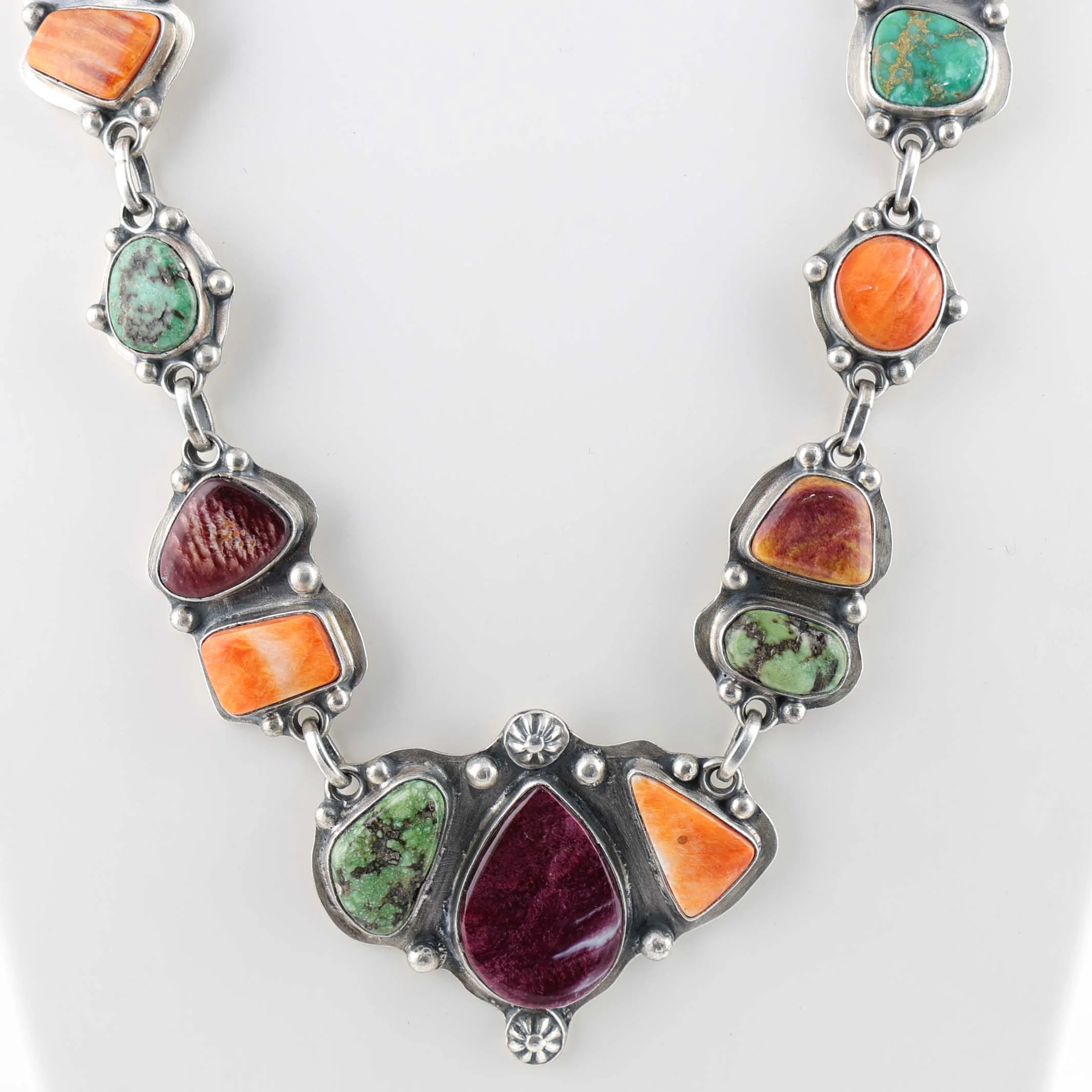 Turquoise and Spiny Oyster Necklace - Image 2