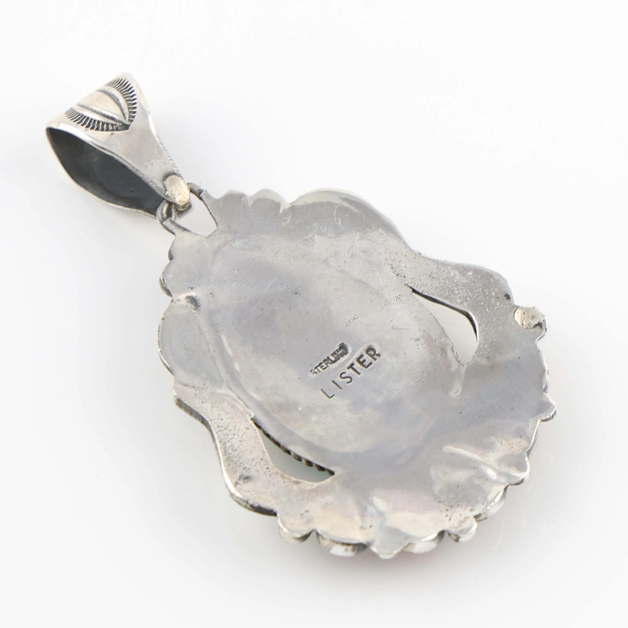 Turquoise and Spiny Oyster Shell Pendant - Image 3