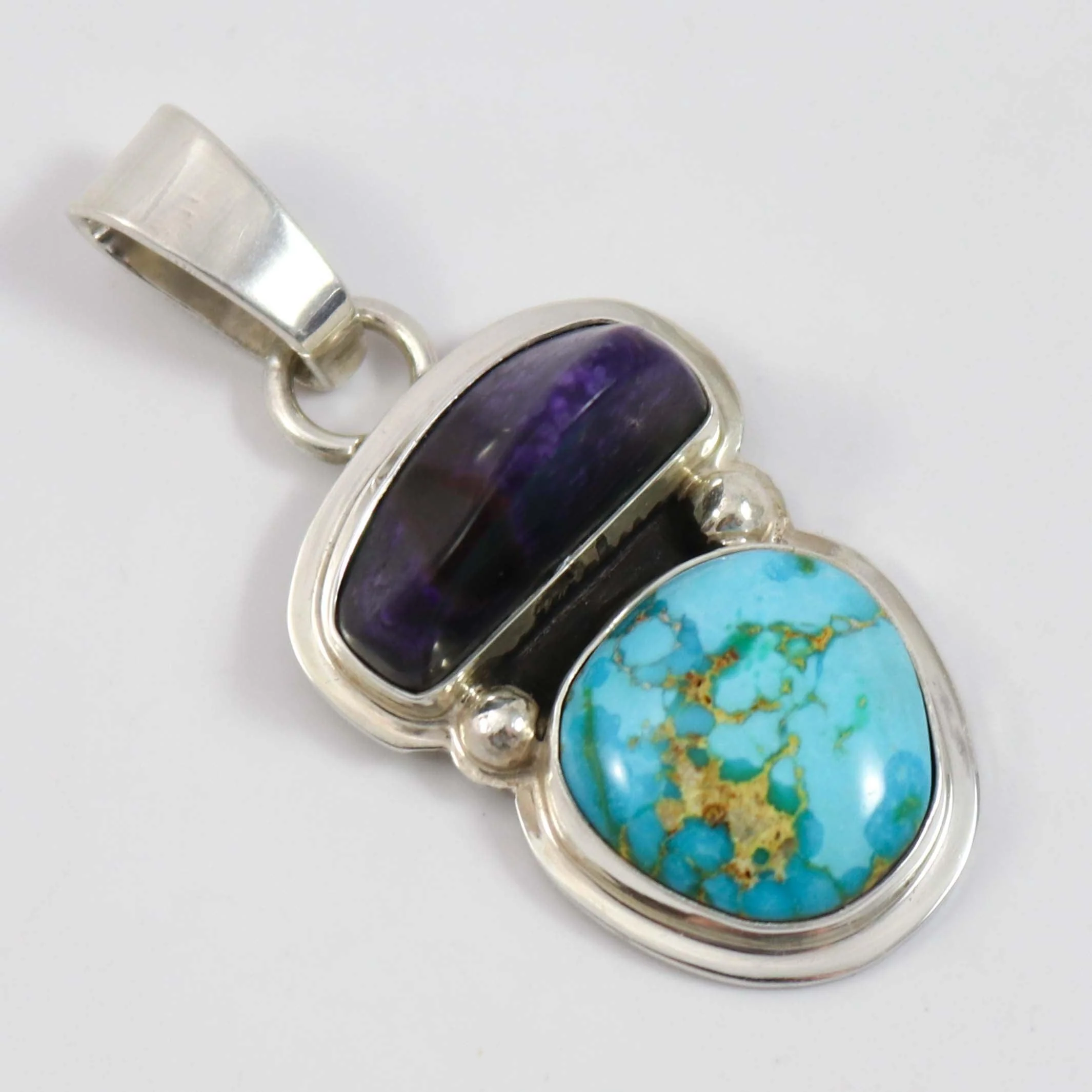 Turquoise and Sugilite Pendant - Image 2