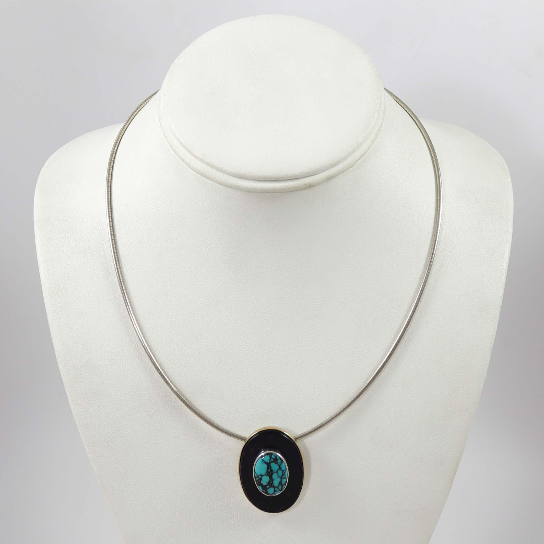 Turquoise and Sugilite Pendant - Image 2