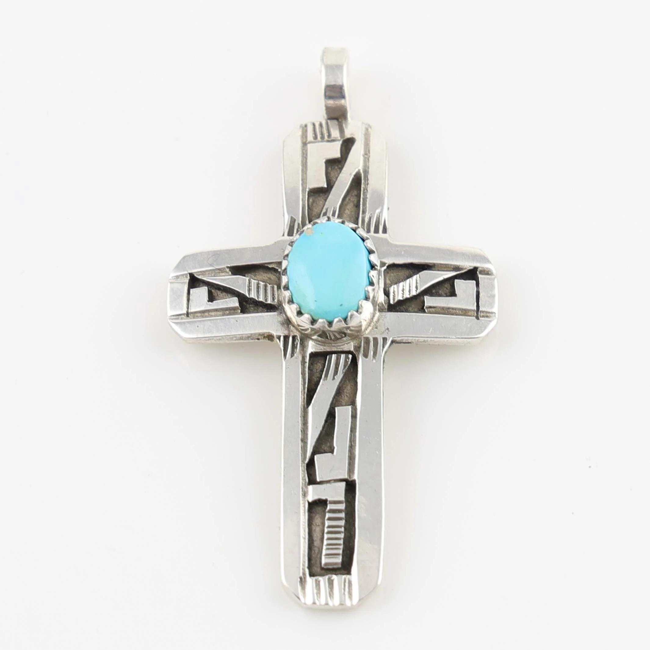 Turquoise Cross Pendant