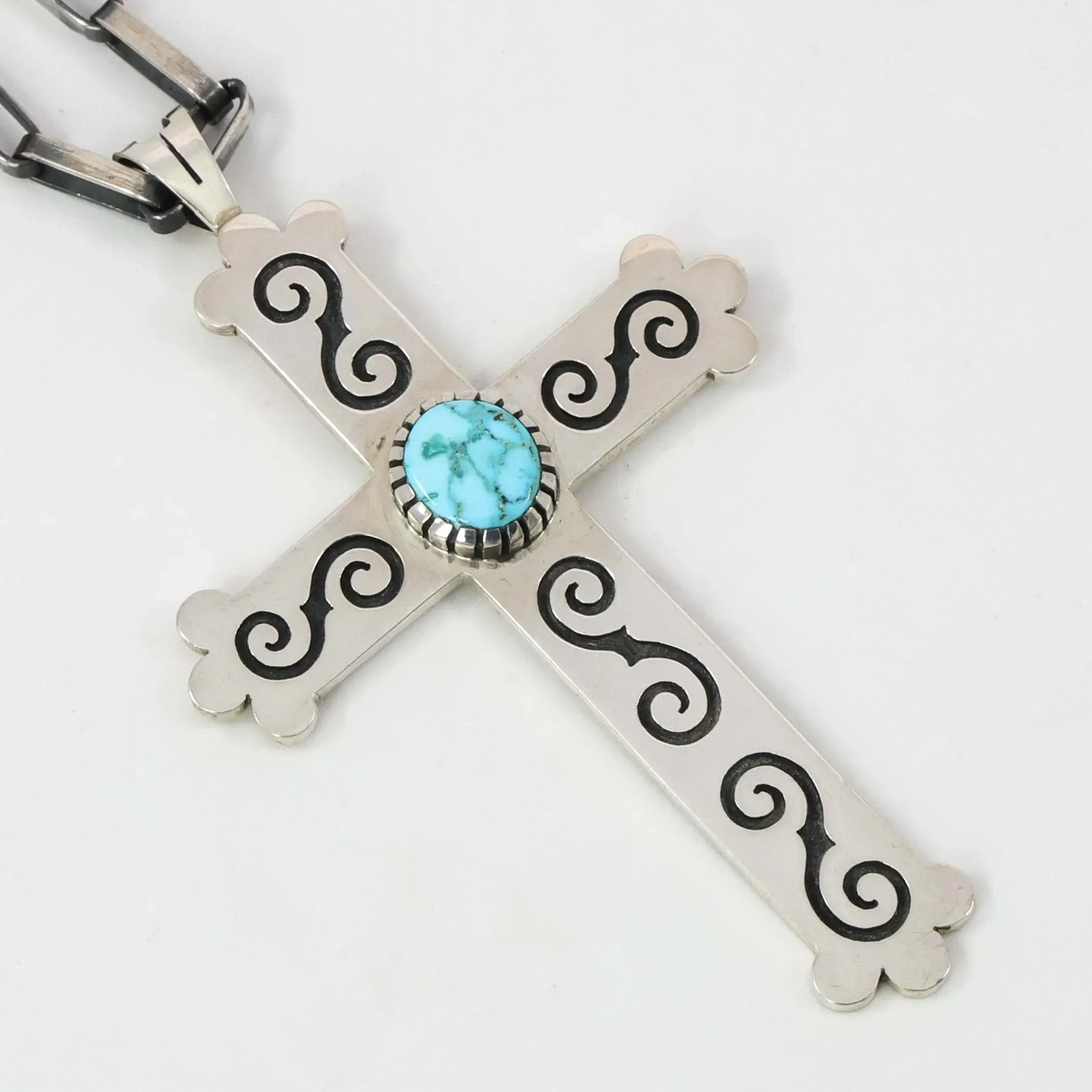 Turquoise Cross Pendant - Image 3