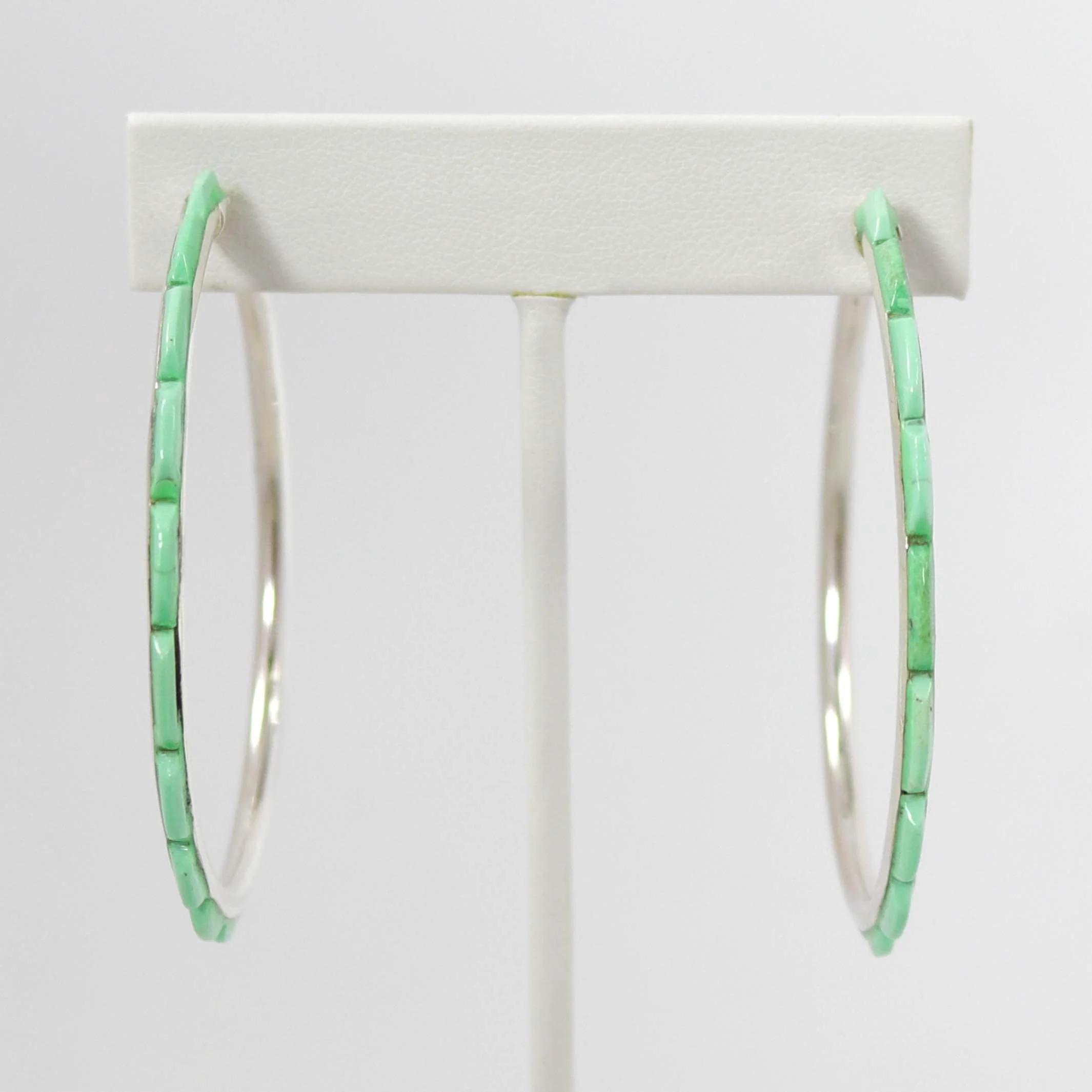 Turquoise Hoop Earrings - Image 2