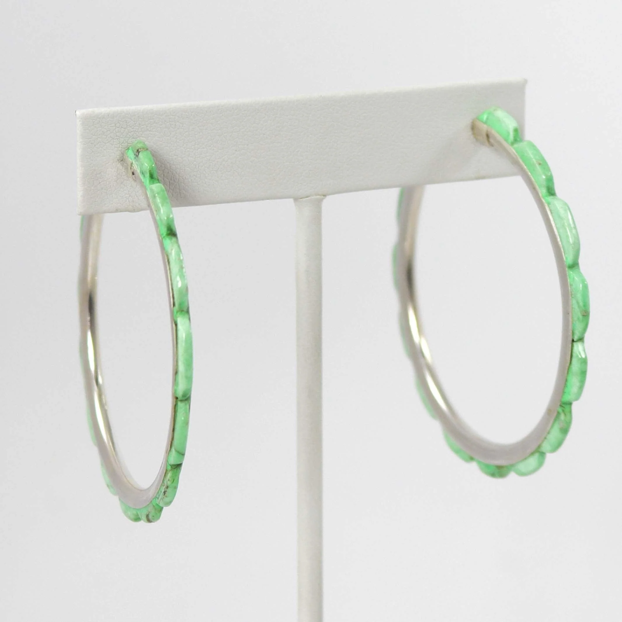 Turquoise Hoop Earrings