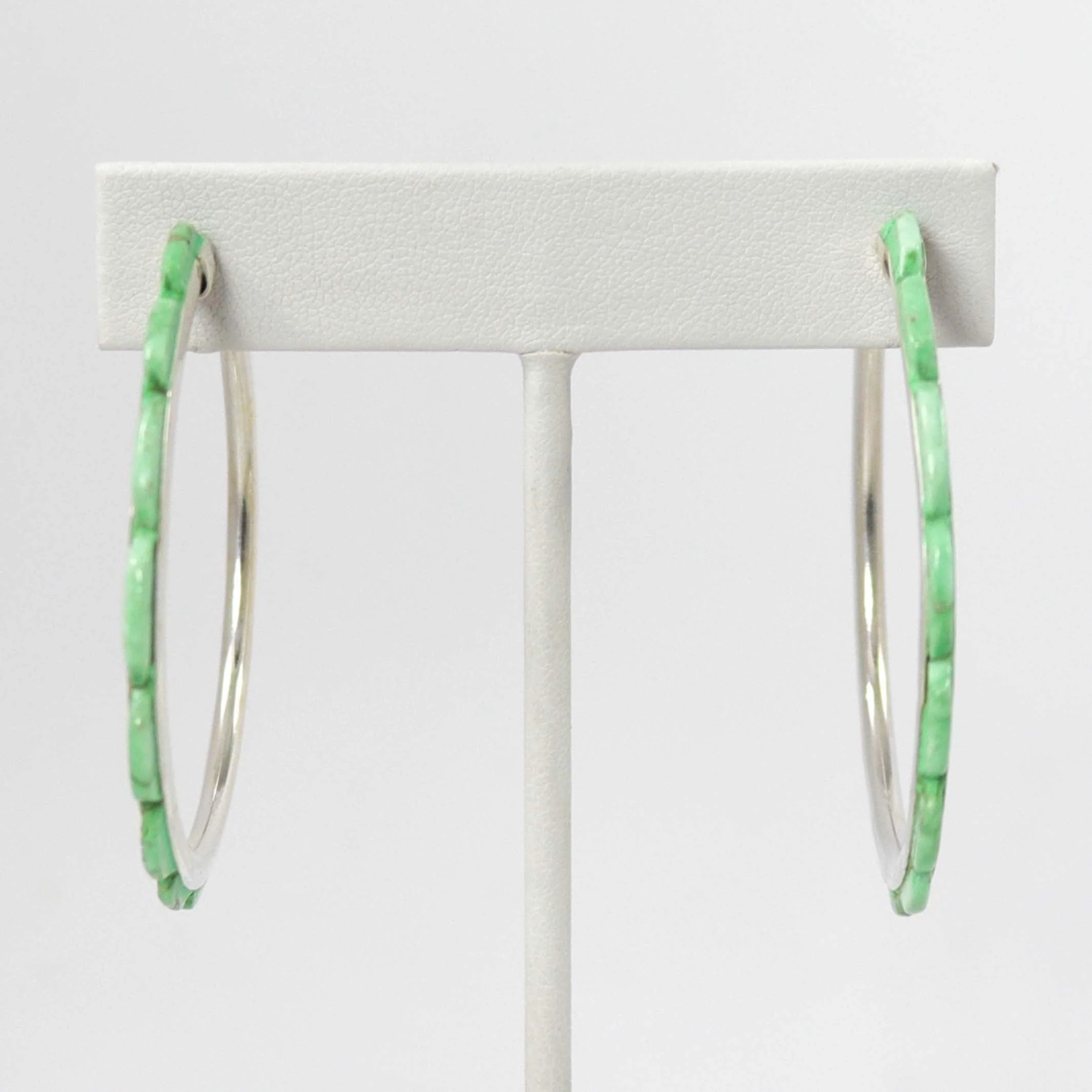 Turquoise Hoop Earrings - Image 2