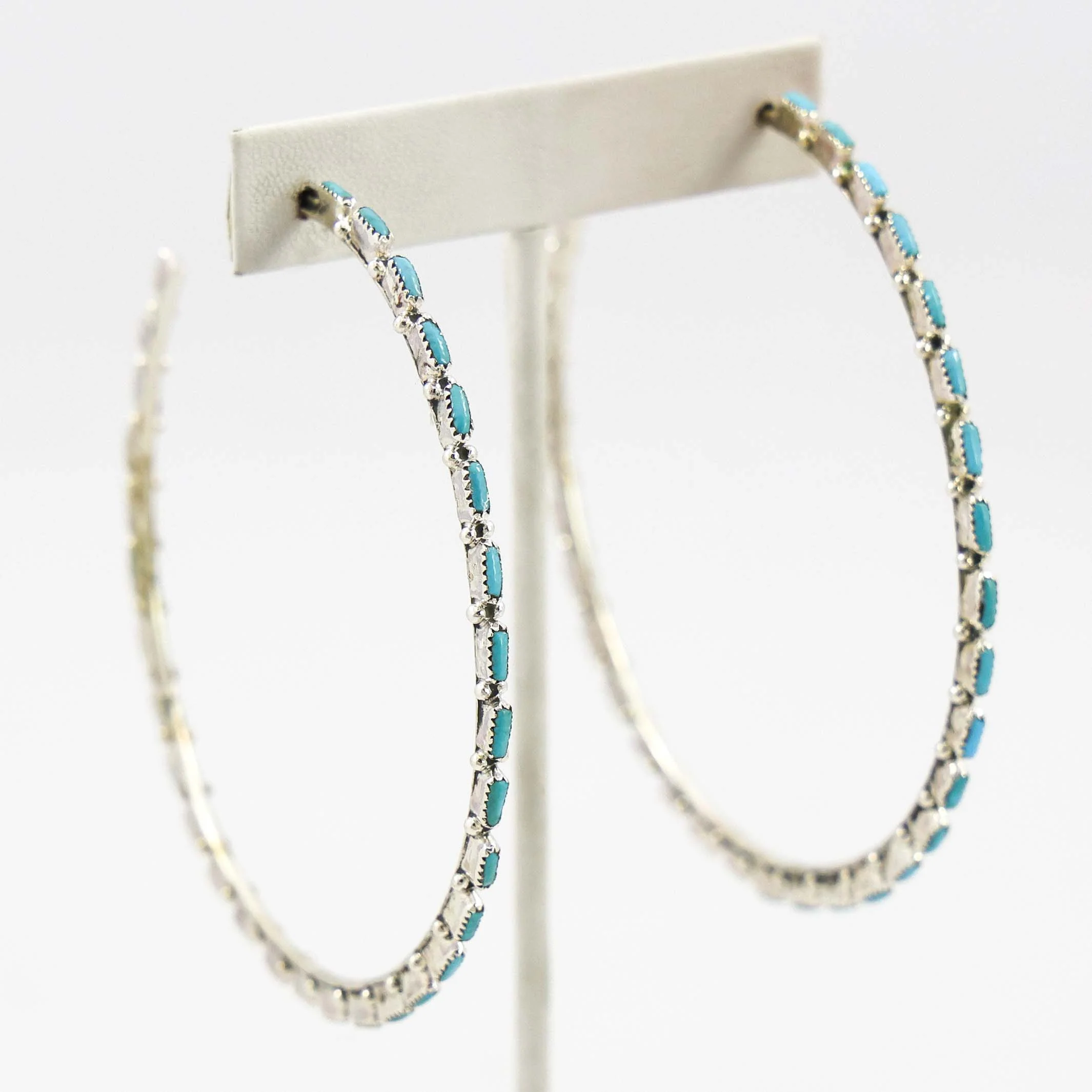 Turquoise Hoop Earrings