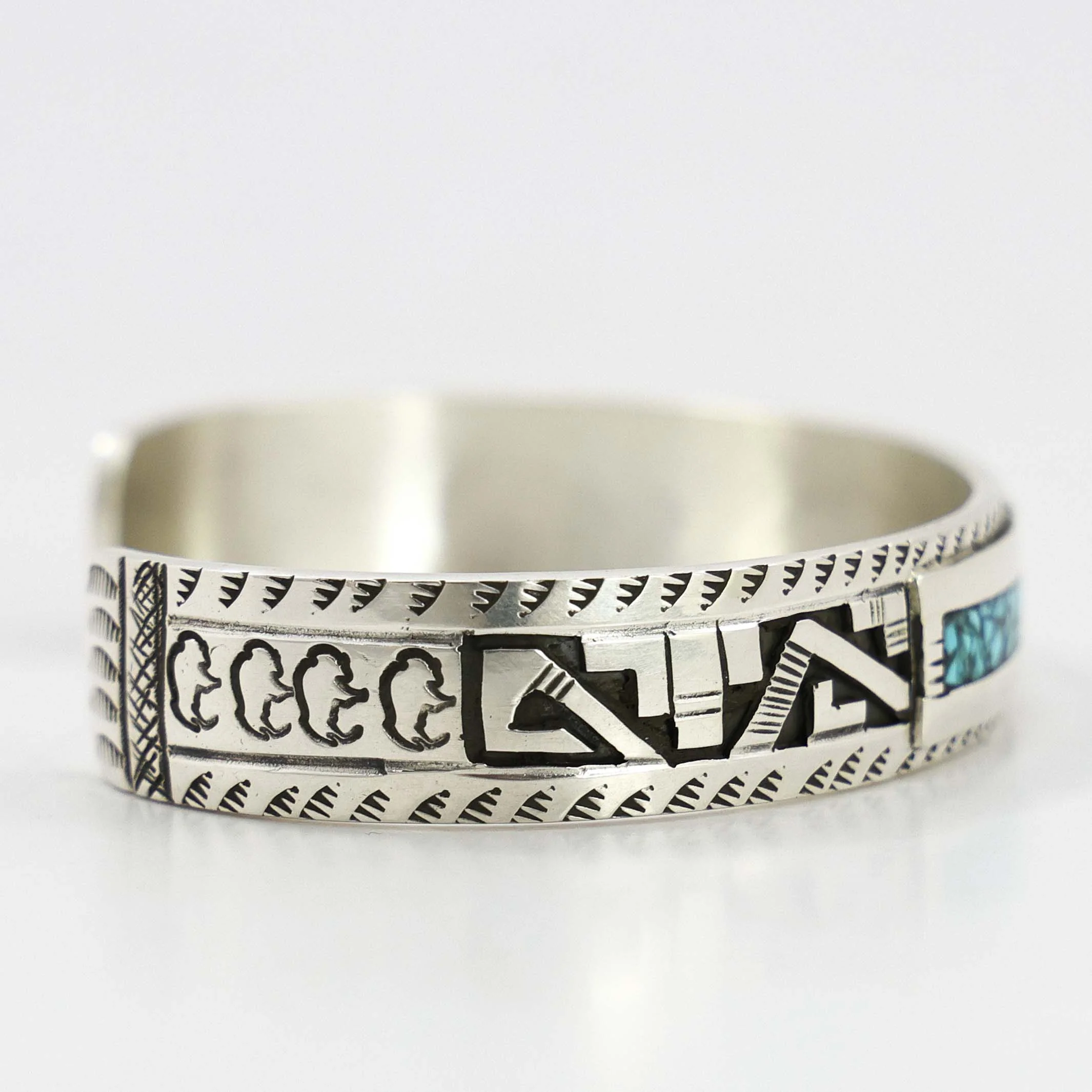 Turquoise Inlay Cuff - Image 3