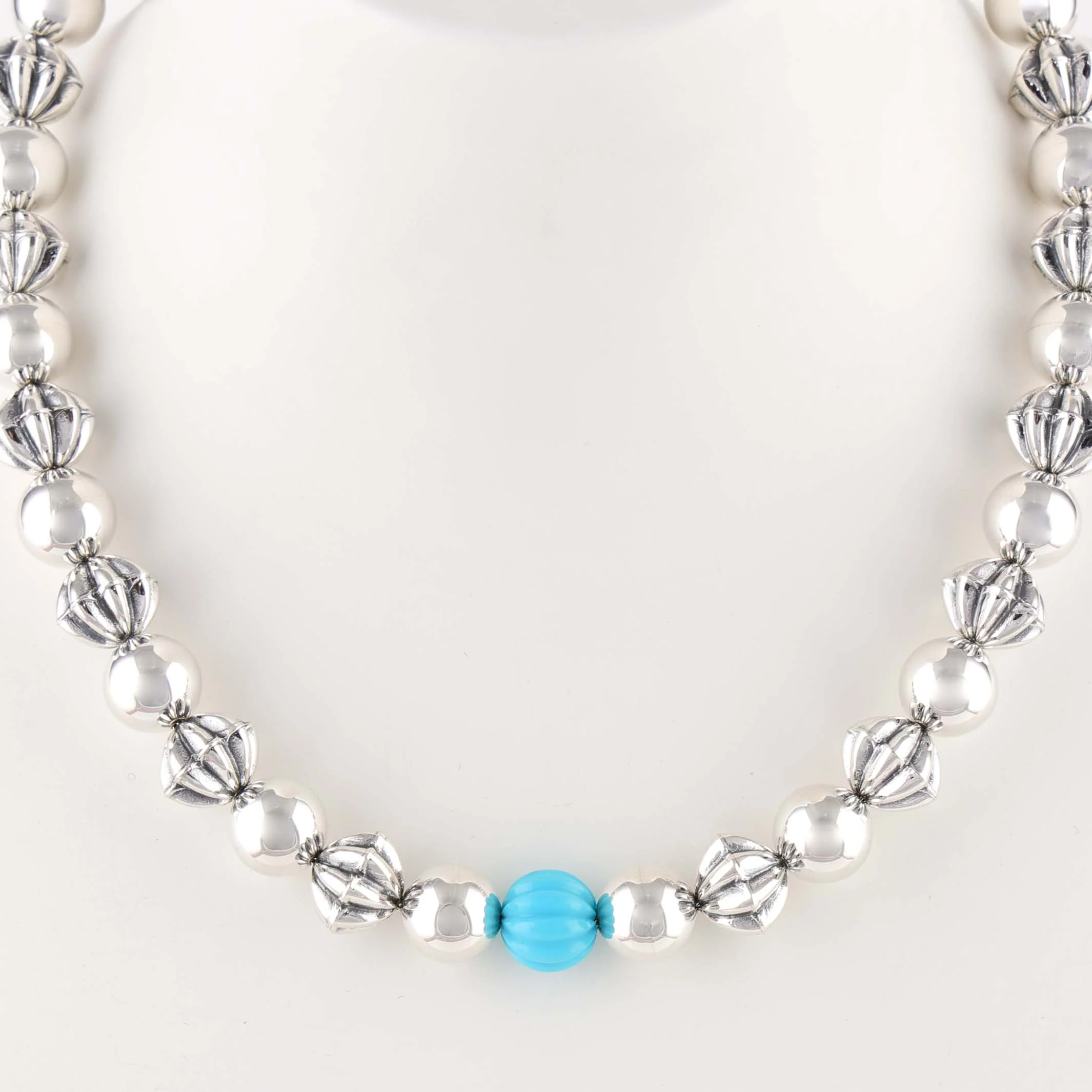 Turquoise Navajo Pearl Necklace - Image 2