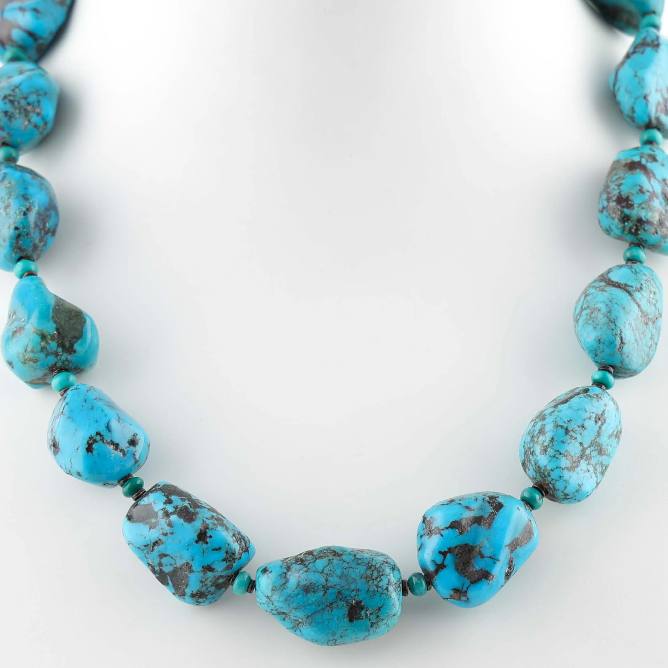 Turquoise Nugget Necklace - Image 2