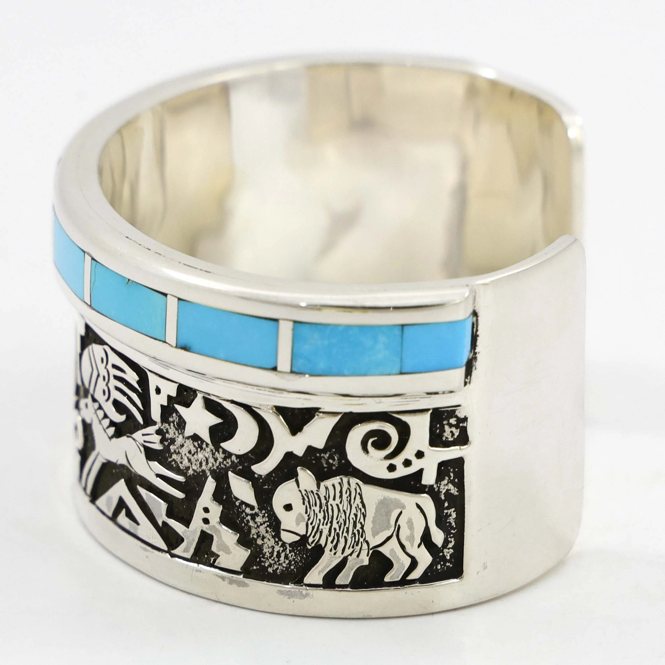 Turquoise Pictorial Cuff - Image 4